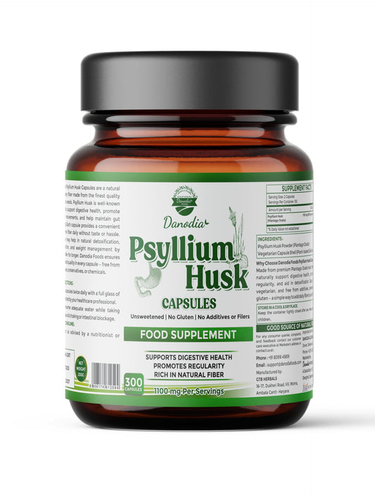 Danodia Foods Psyllium Husk Capsules 300 Count