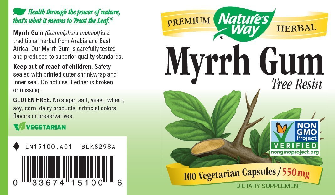 Nature's Way Myrrh Gum Capsules 550 mg, 6 Packs