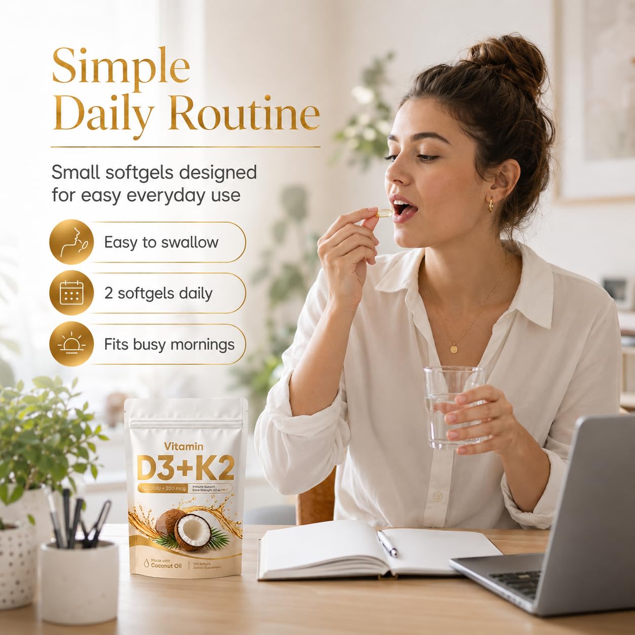 LUNESSA Vitamin D3K2 Capsule 300