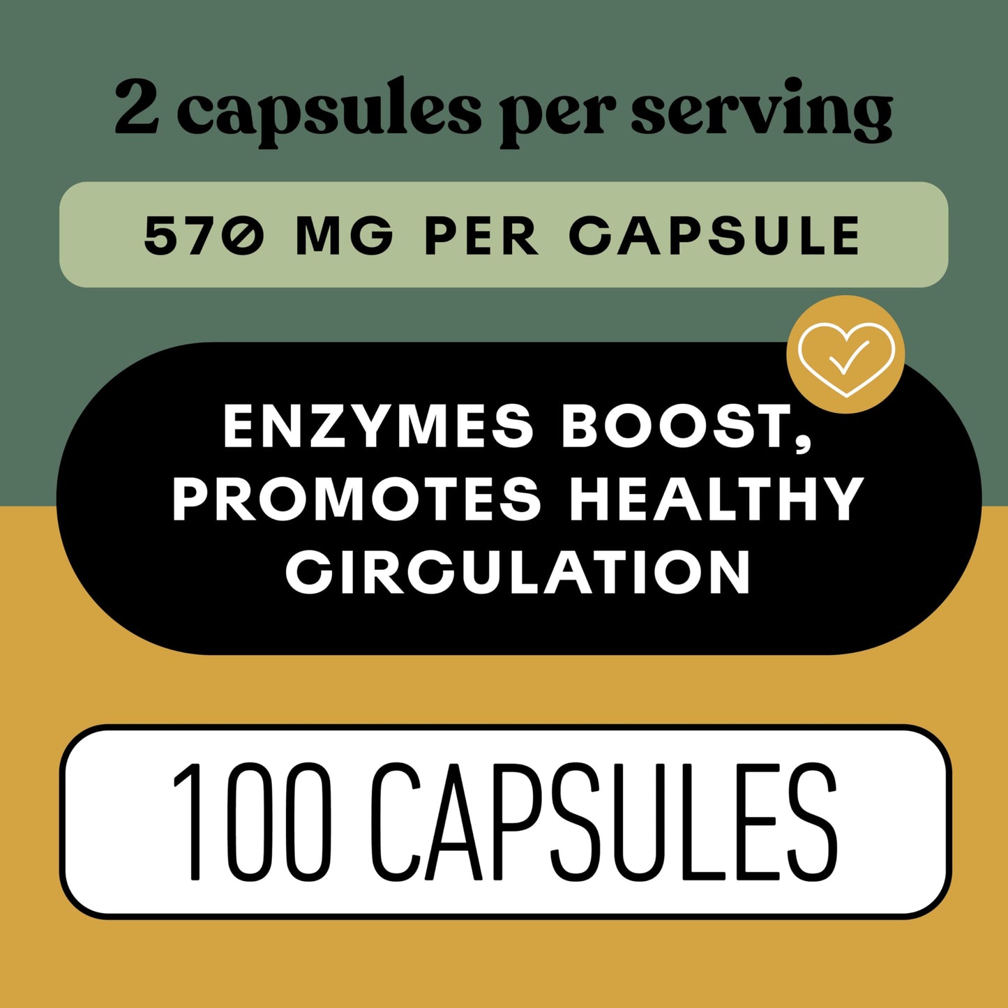 Complete Natural Products Nattokinase 570 mg Capsule, 100 Count