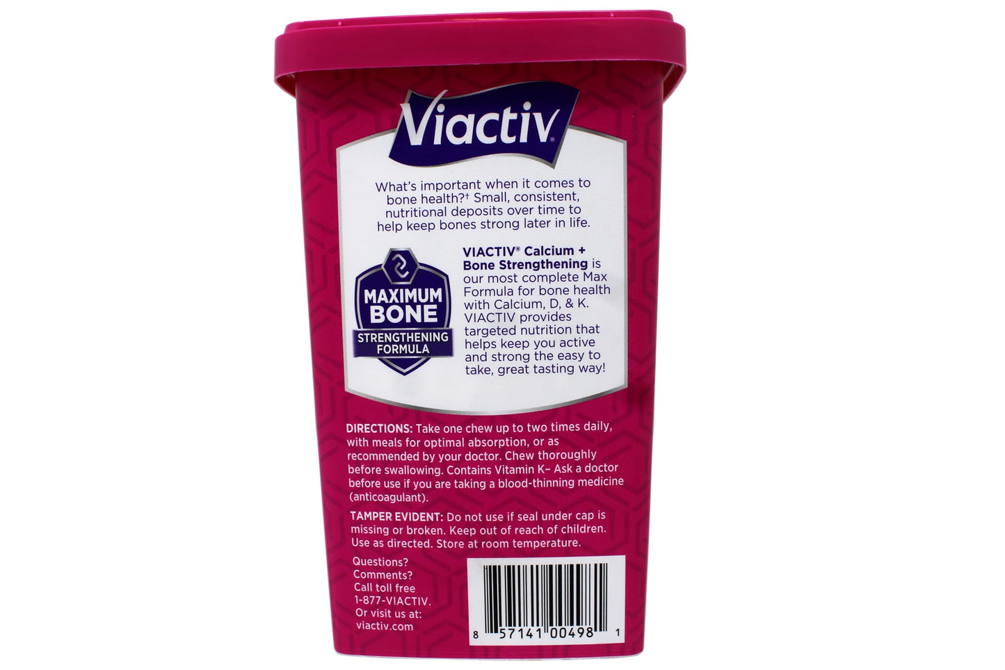 Viactiv Max Formula Calcium + Vitamin D3 Supplement for Bone Health Soft Chews, 400 Soft Chews