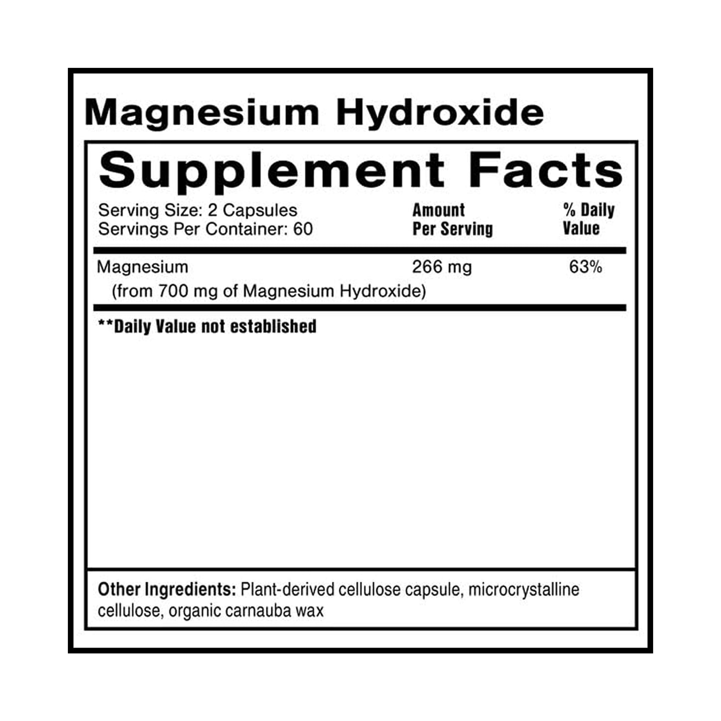 Quicksilver Scientific Magnesium Hydroxide Capsule 120 Count