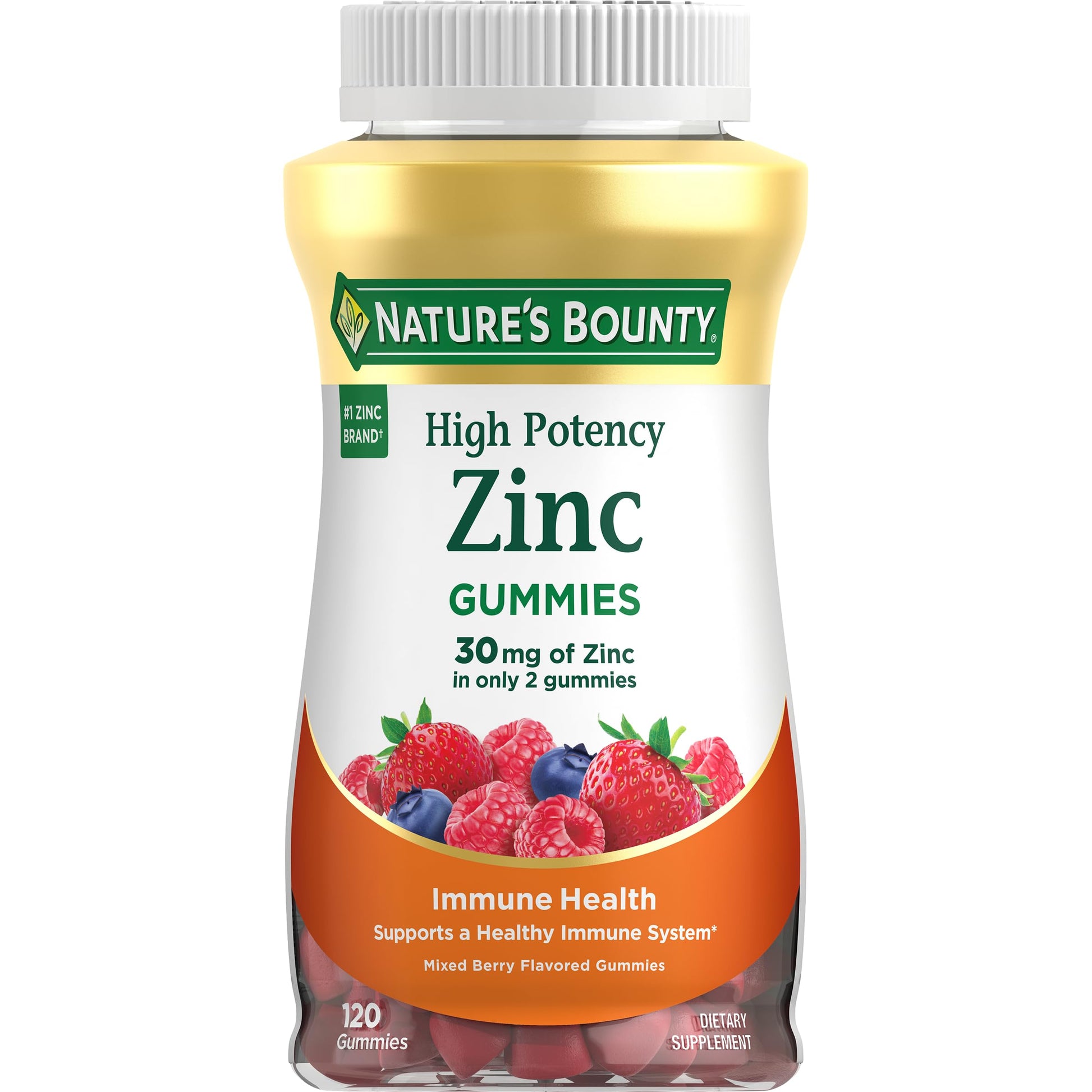 Nature's Bounty Zinc Gummies, 120 Count