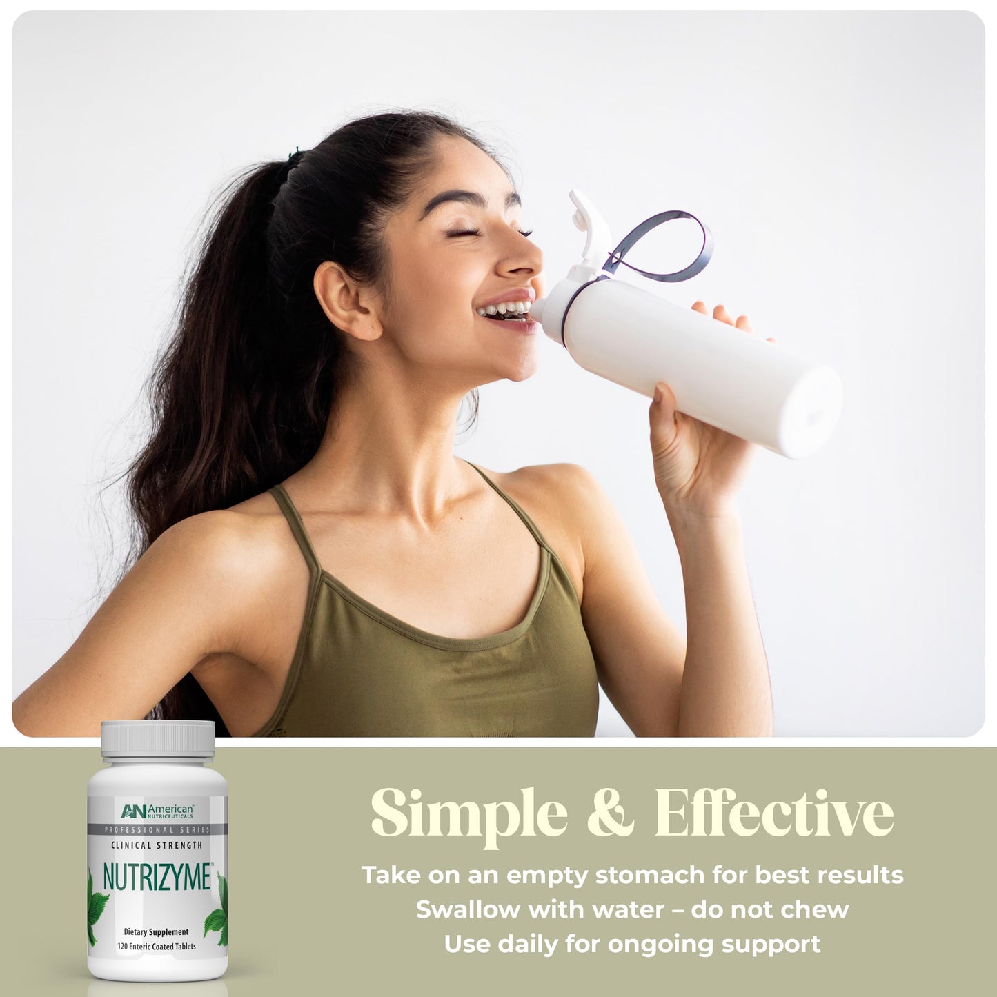 American Nutriceuticals Nutrizyme Proteolytic Enzyme Complex Tablets 120 Count
