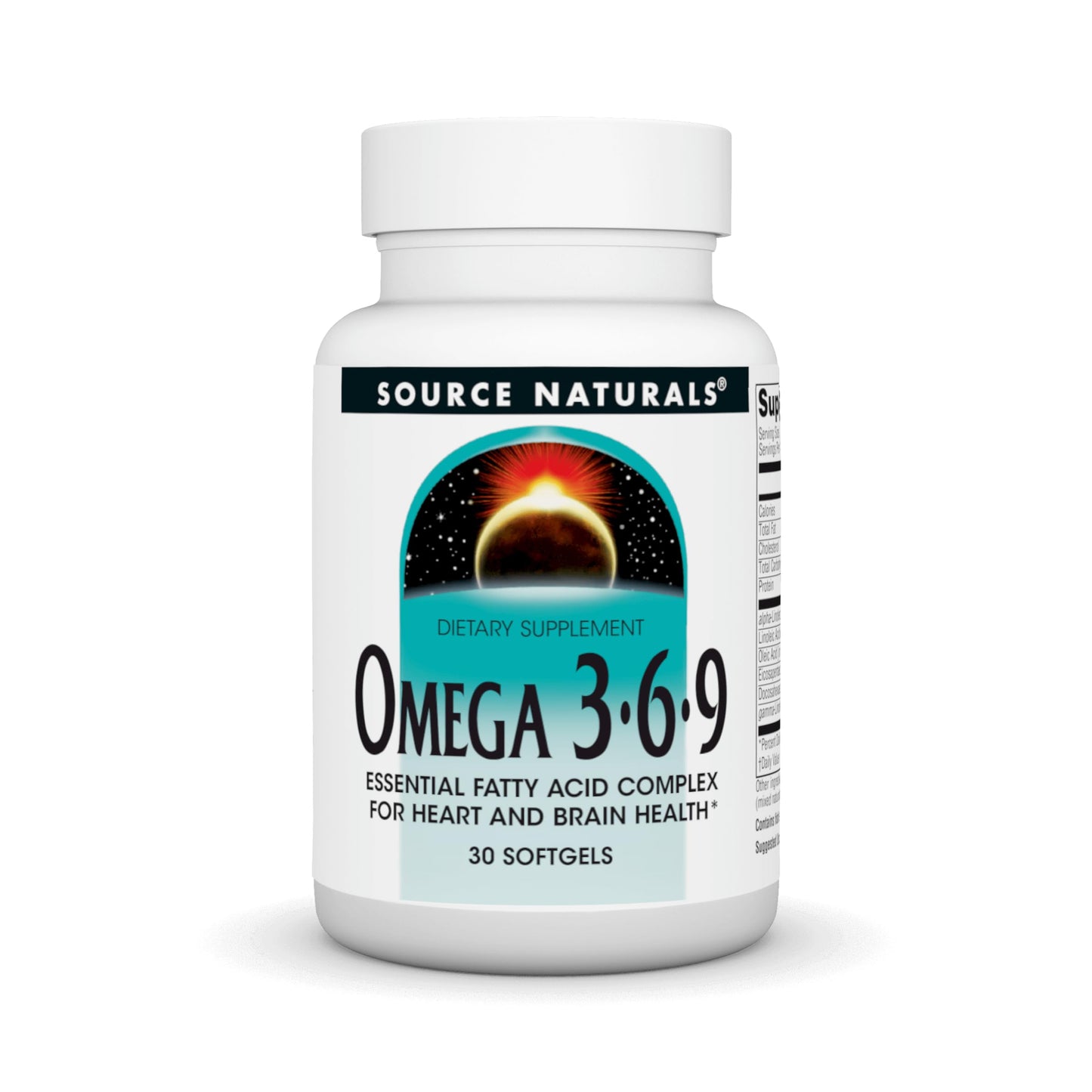 Source Naturals Omega 3-6-9 Essential Fatty Acid Complex for Heart and Brain Health 30 Softgels