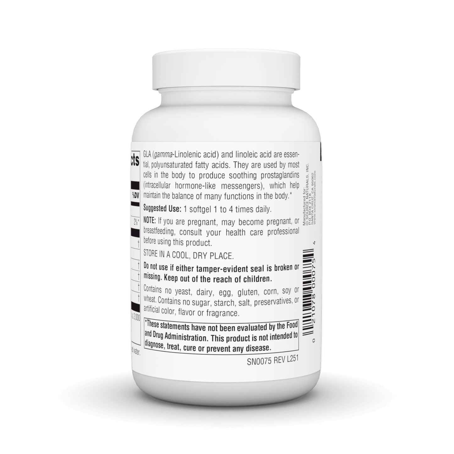 Source Naturals Evening Primrose Oil Softgels 60 Count