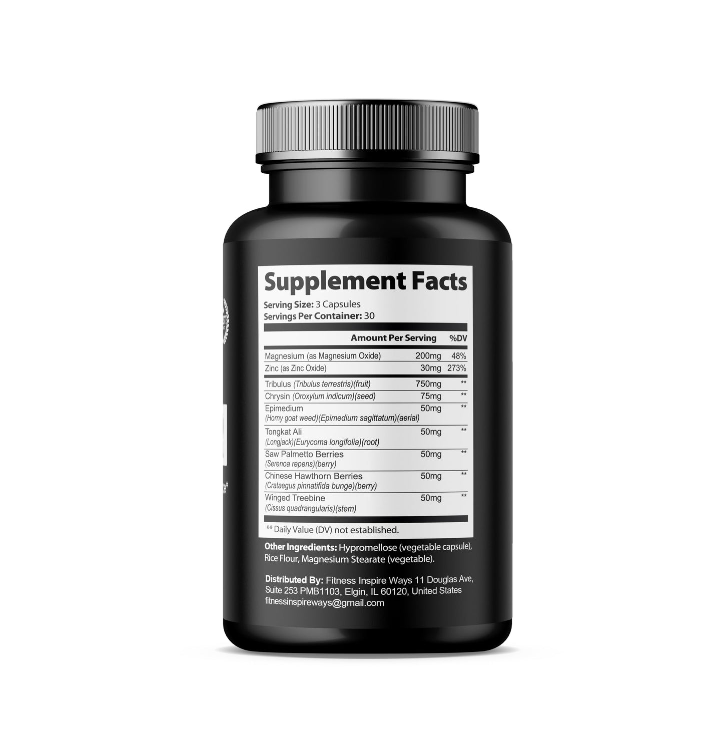 Fitness InspireWays Steel Power Support Capsule, 180 Capsules