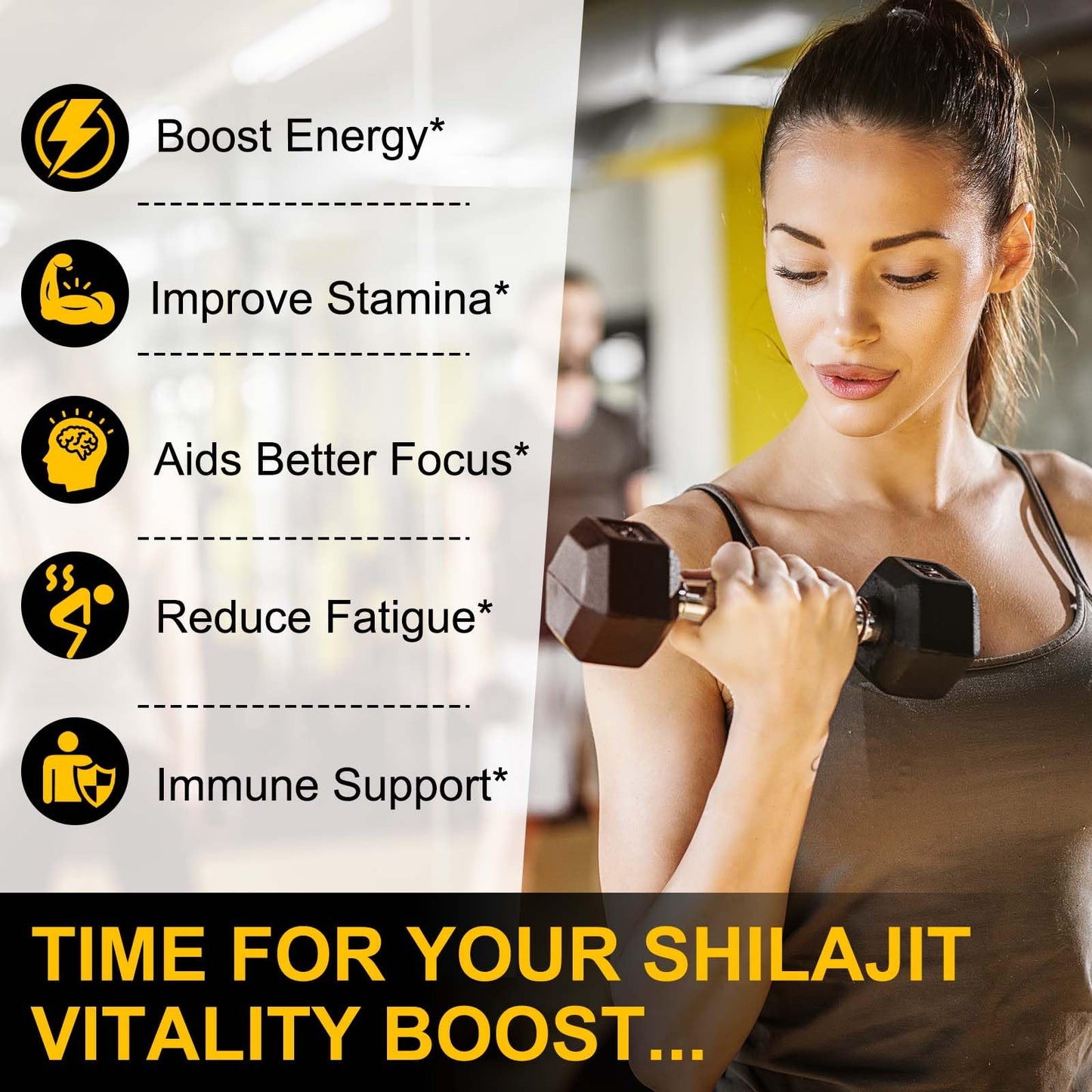 Vceeoy Shilajit Gummies, 60-Count