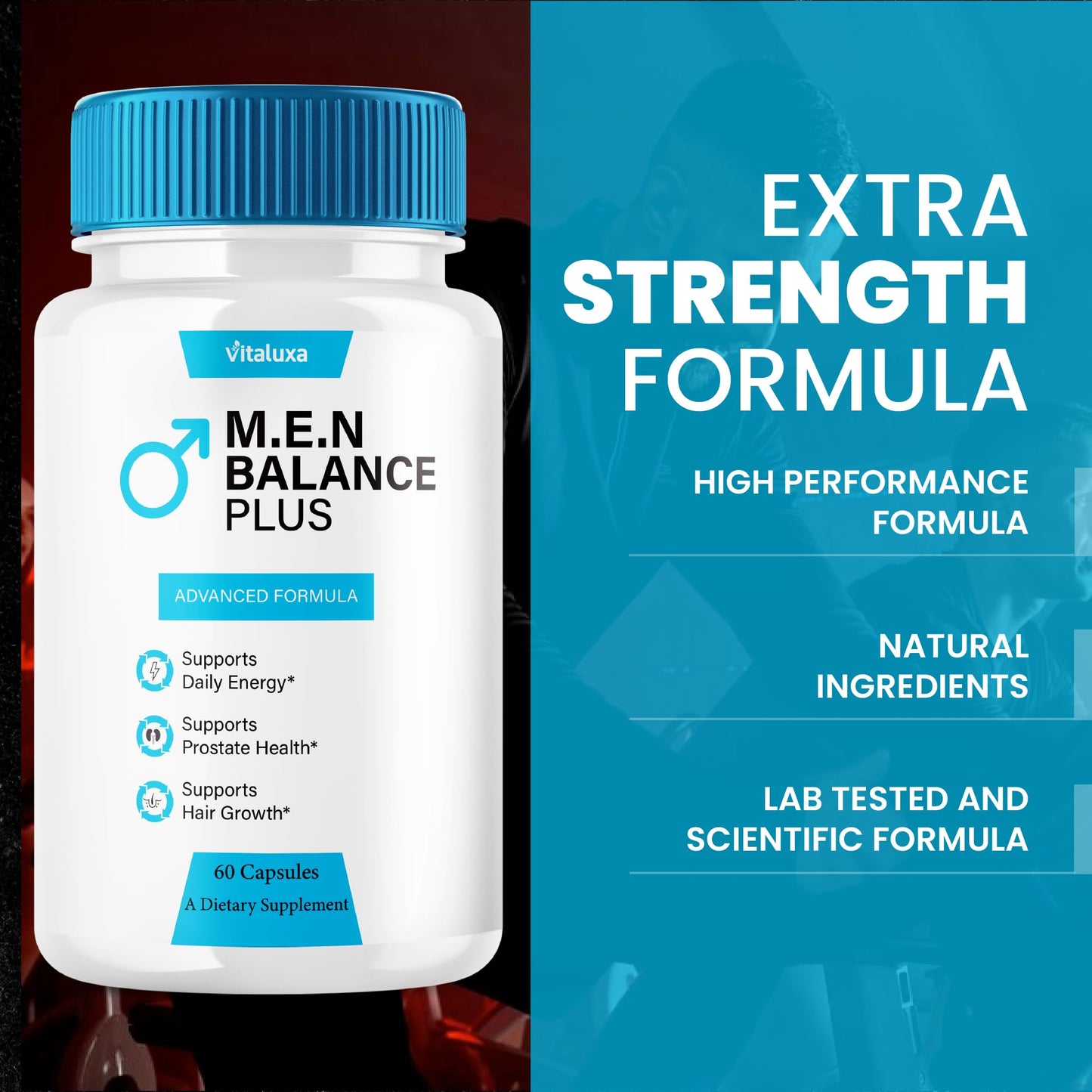 Vitaluxa Men Balance Plus Capsules, 300 Capsules