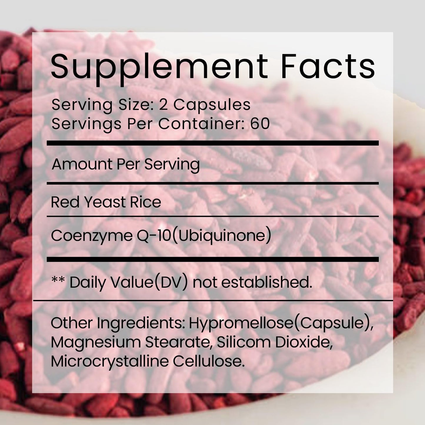 Velestoff Red Yeast Rice & CoQ10 Cholesterol Cleanse Capsules, 60 Capsules, 2 Bottles
