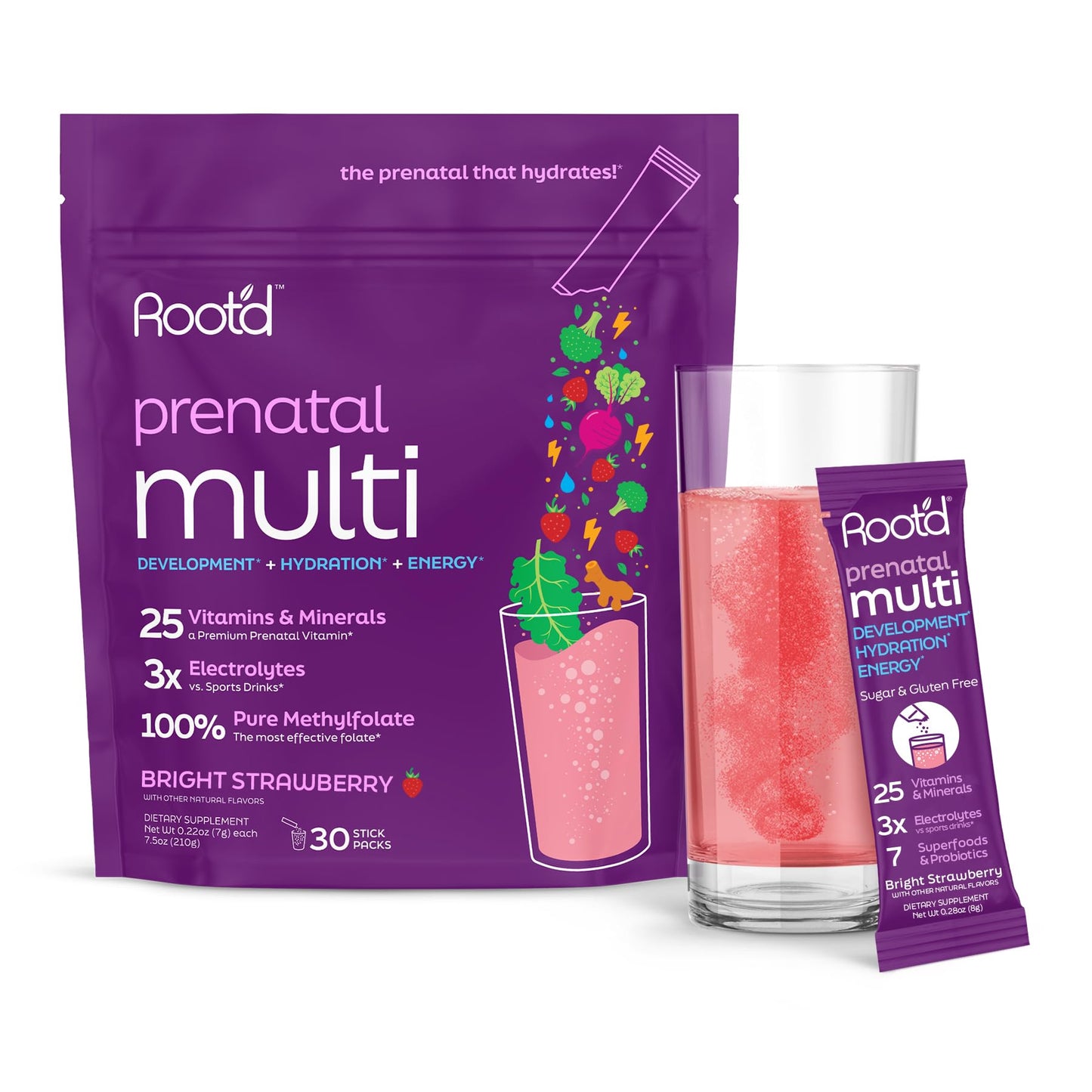 Root'd Prenatal Multivitamin Powder 7.5