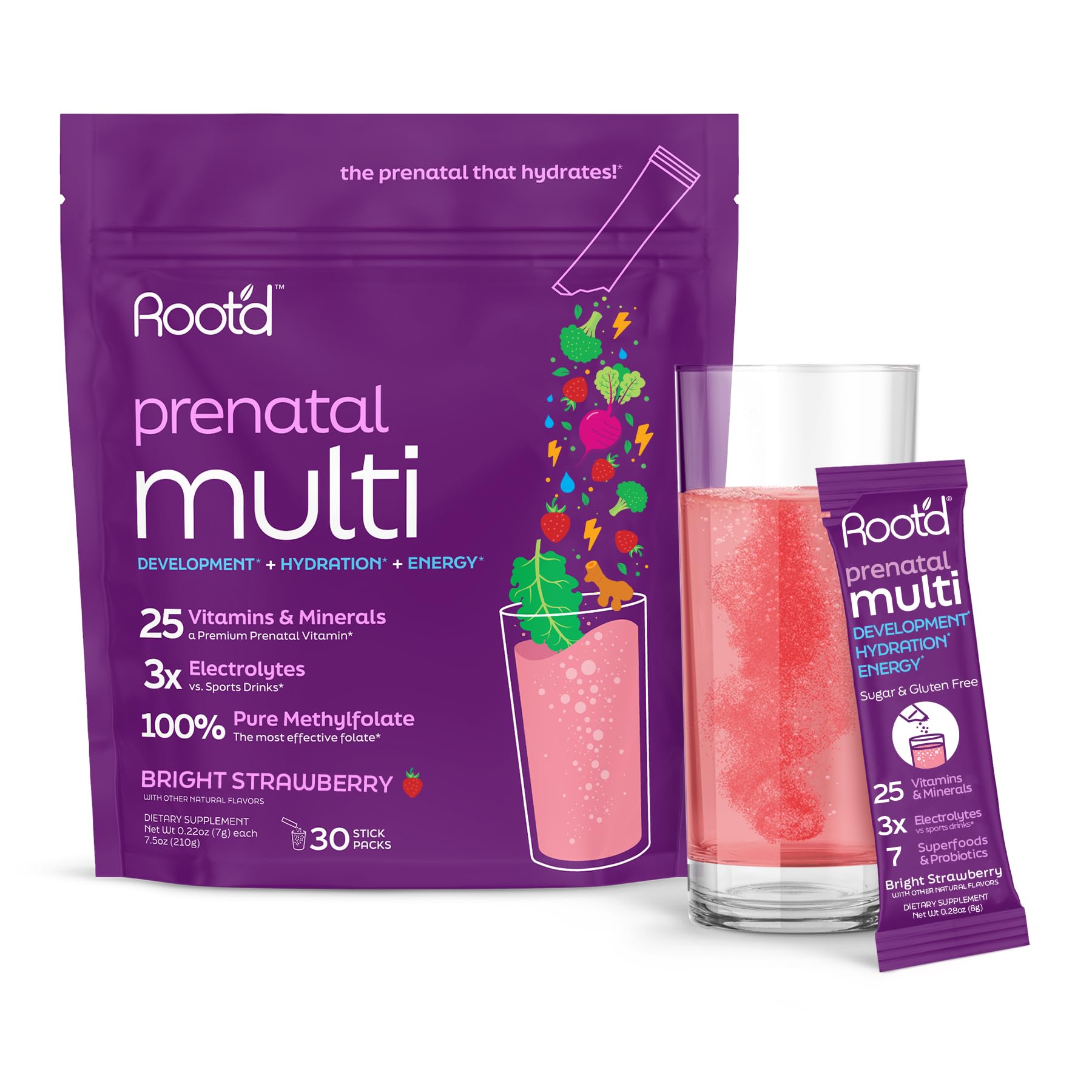 Root'd Prenatal Multivitamin Powder 7.5