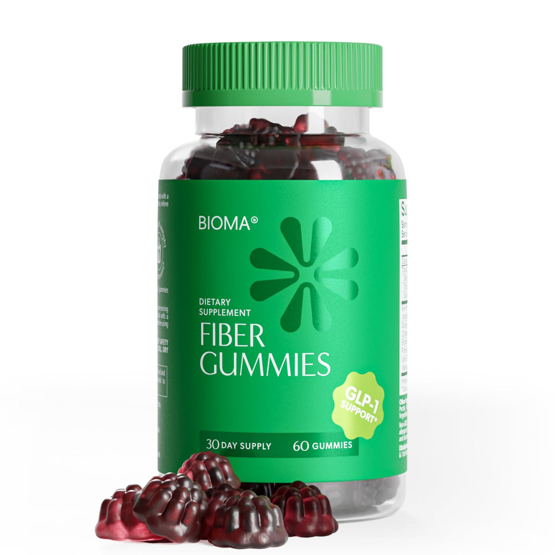 BIOMA Fiber Gummies for Women Gummy, 60 Count
