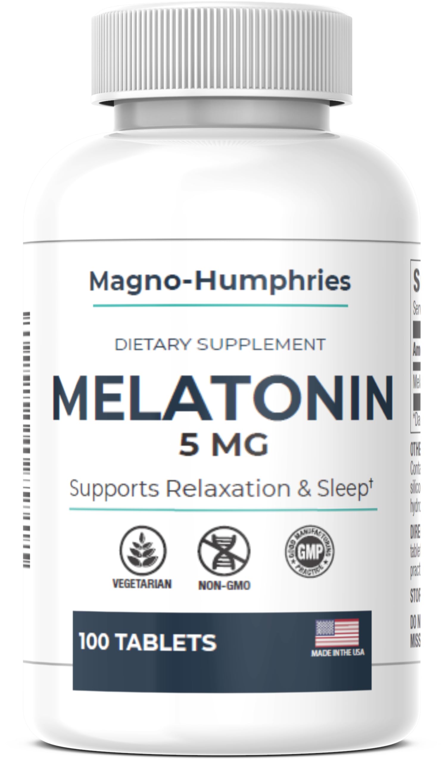 Magno-Humphries Melatonin 5 mg, 100 Tablets