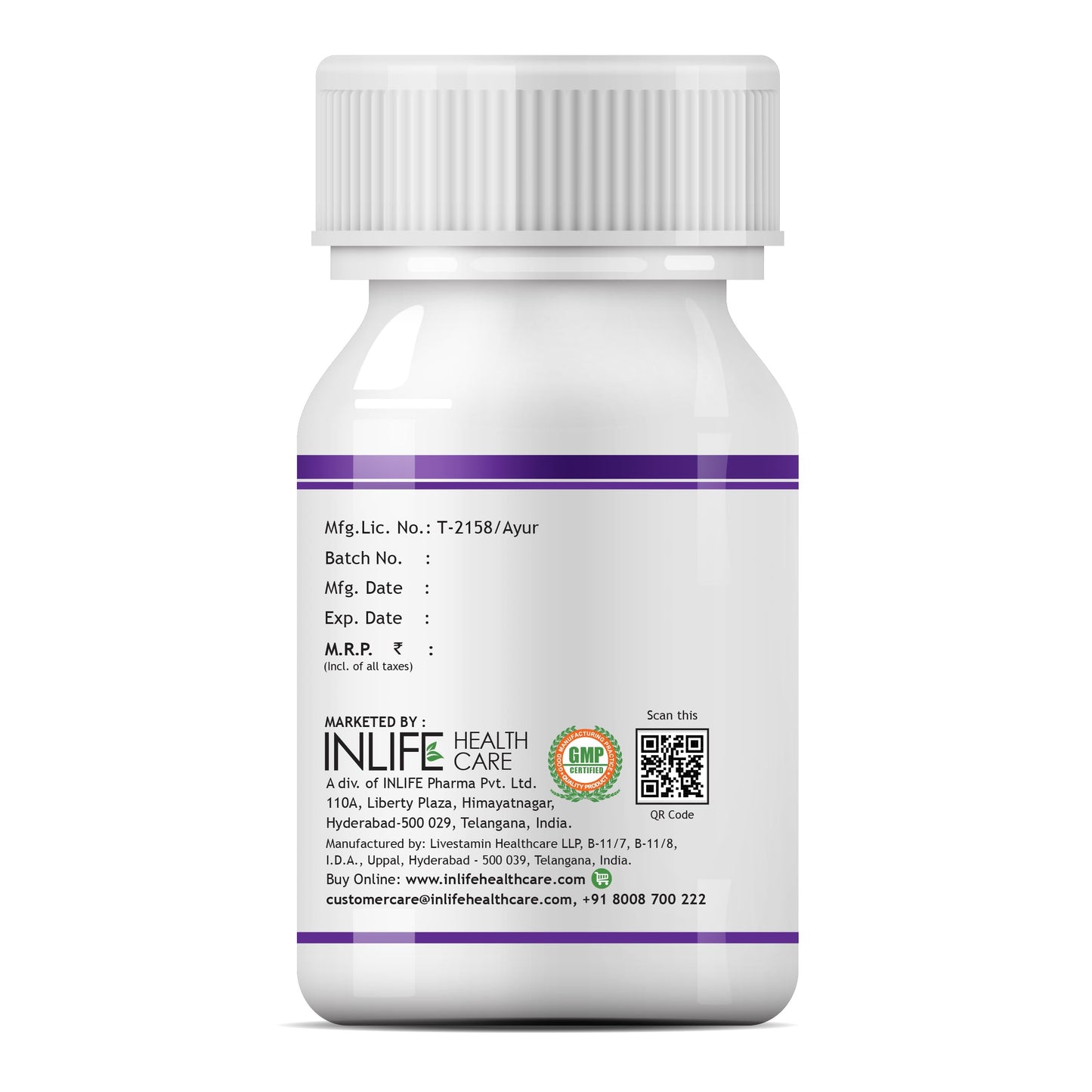 INLIFE Licorice Root Extract (Yasthimadhu), 500 mg, >20% Glycyrrhizinic Acid, 60 Vegetarian Capsules