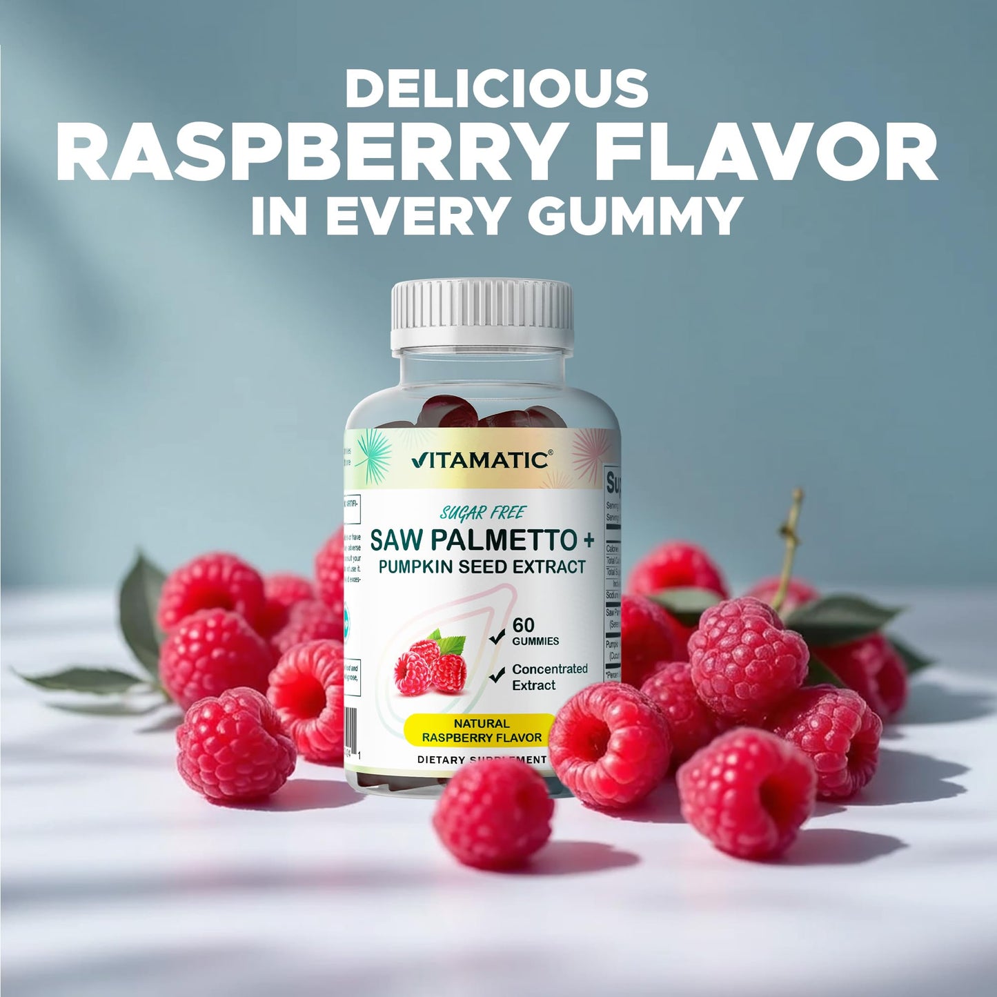 Vitamatic Saw Palmetto & Pumpkin Seed Gummies 60 Count