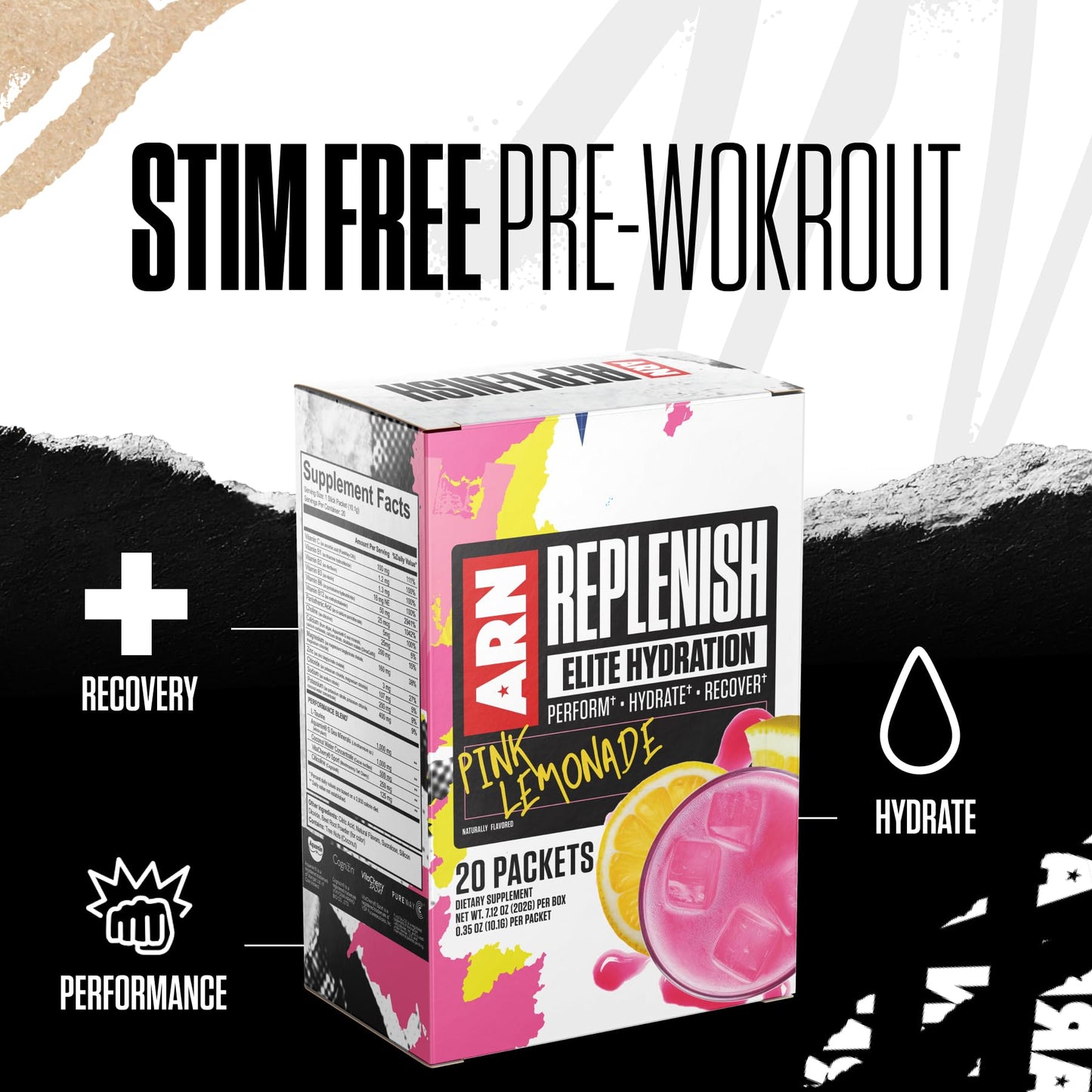 Arms Race Nutrition Replenish Elite Hydration Powder, 8 oz