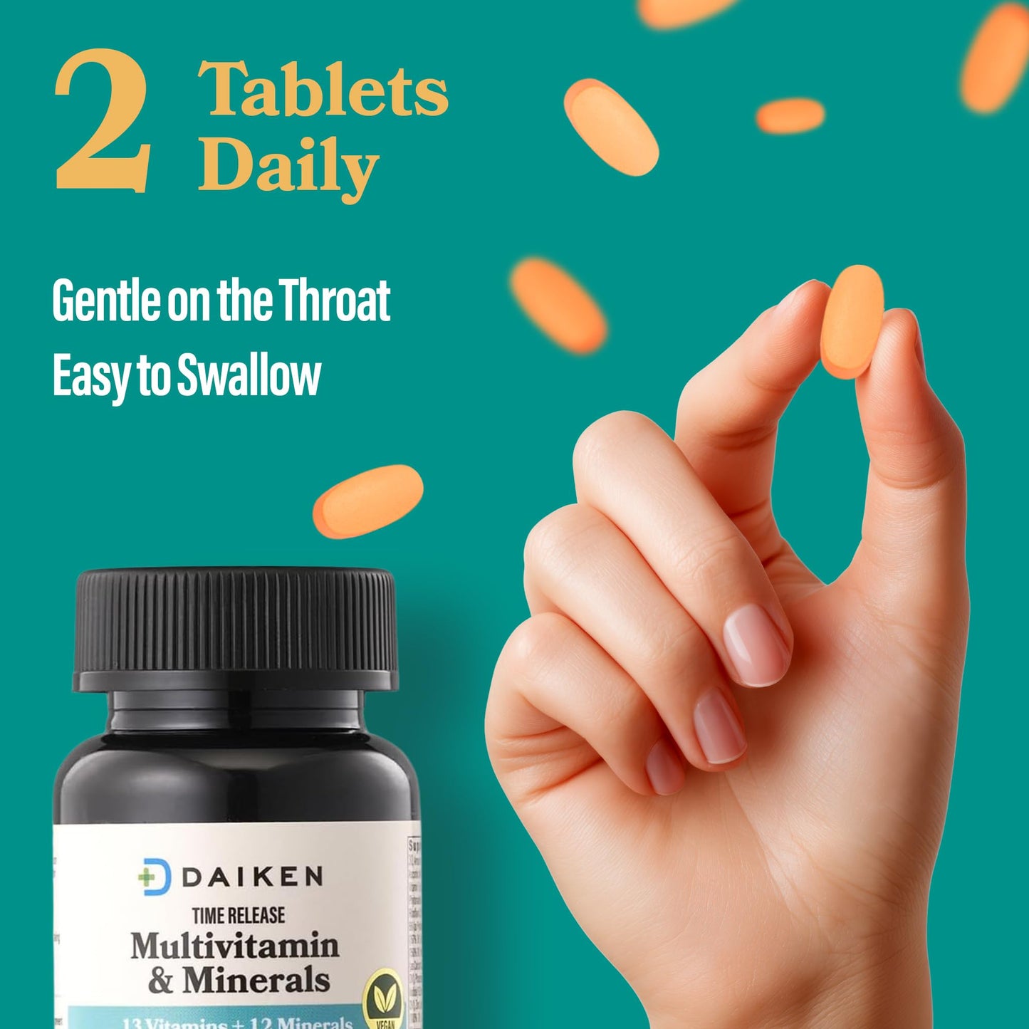 DAIKEN Mini Multivitamin Tablets, 60-Count
