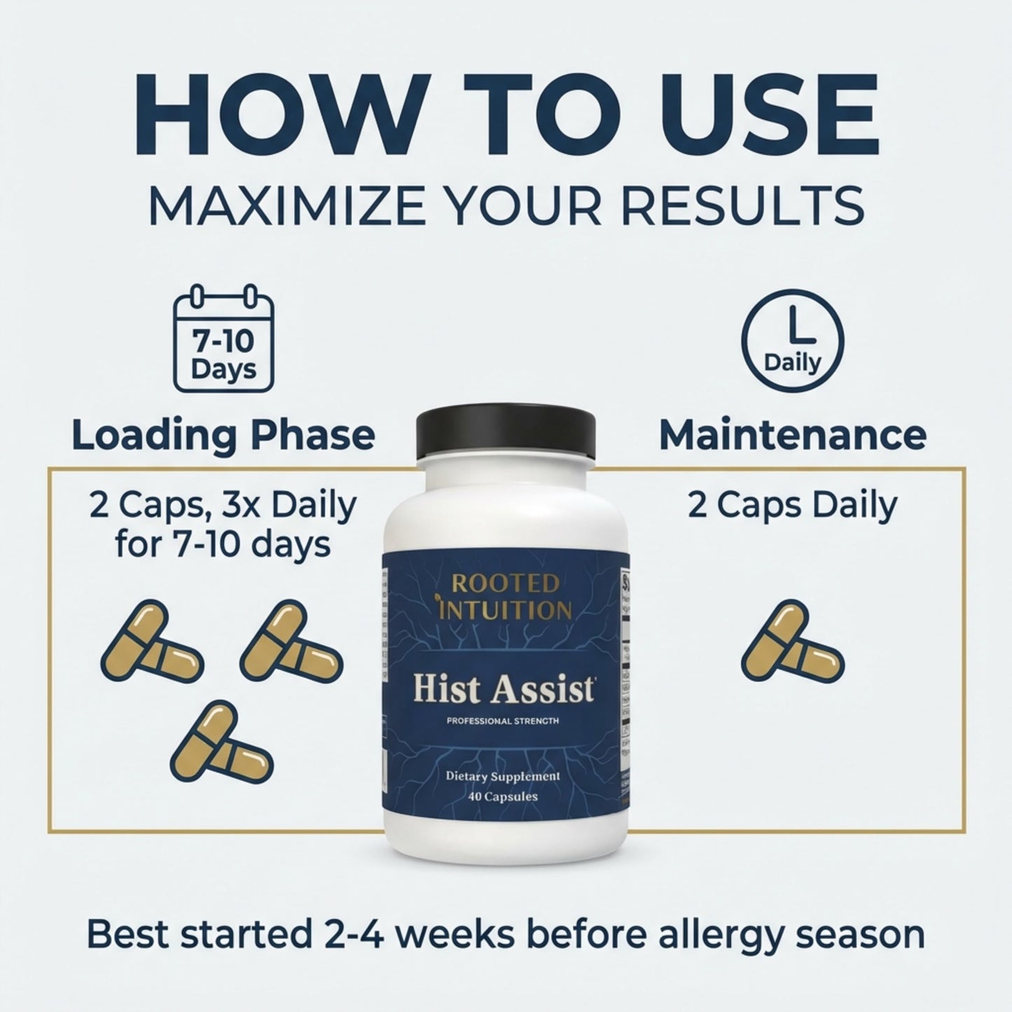 Rooted Intuition Hist Assist 40 Capsules