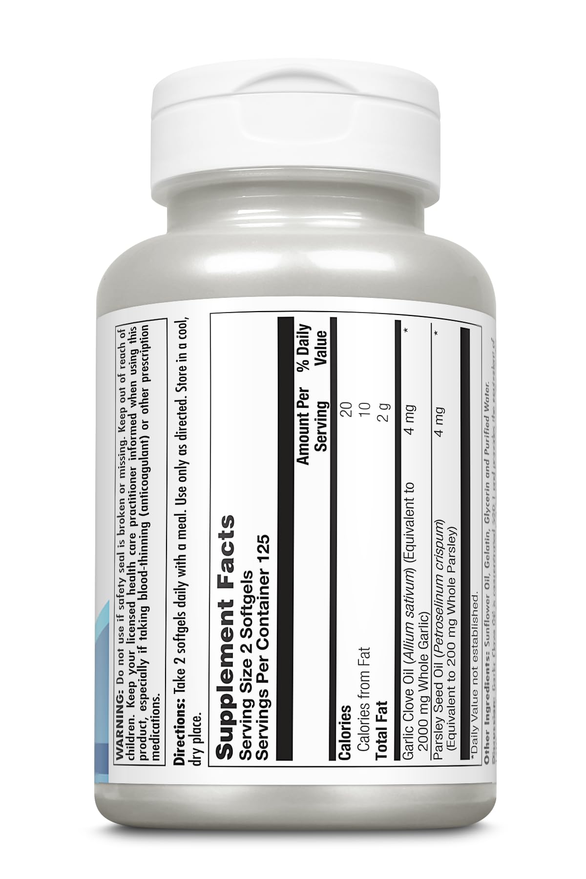 KAL Garlic Oil 2000 Softgels 250 Count