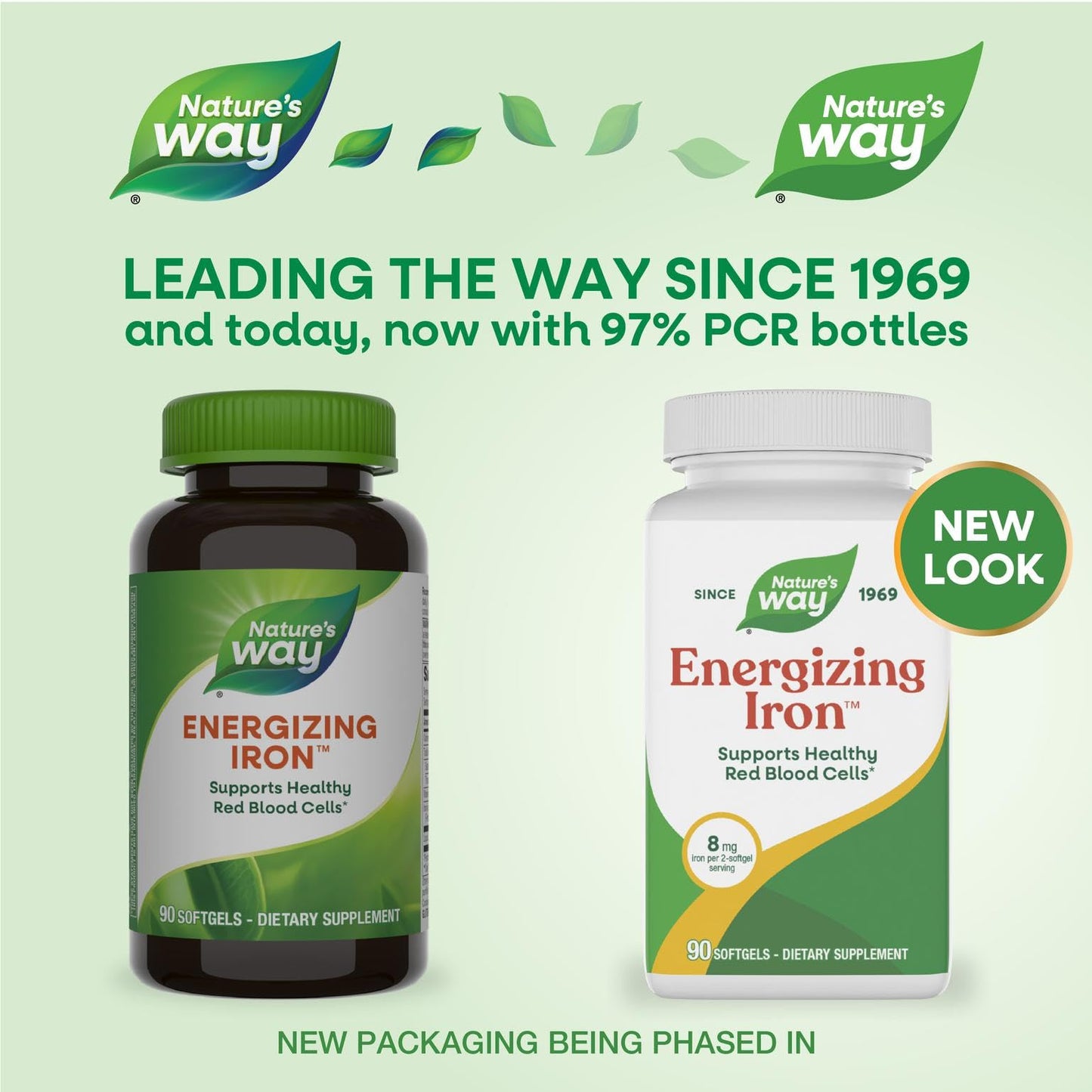 Nature's Way Energizing Iron - Red Blood Cell Support Softgels, 90 Softgels