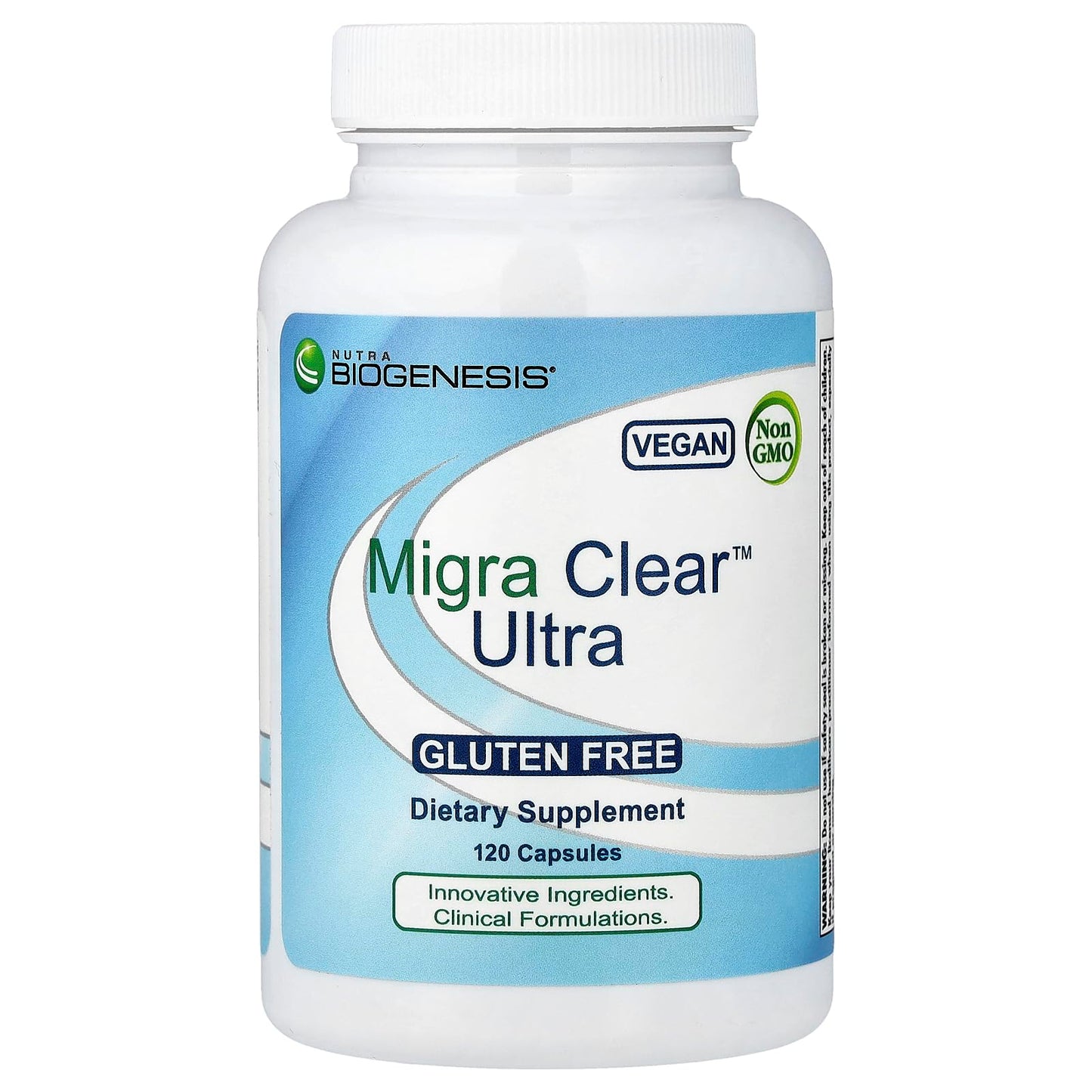 Nutra BioGenesis Biogenesis Ultra Migra-Clear Veg Capsules, 120 Capsules