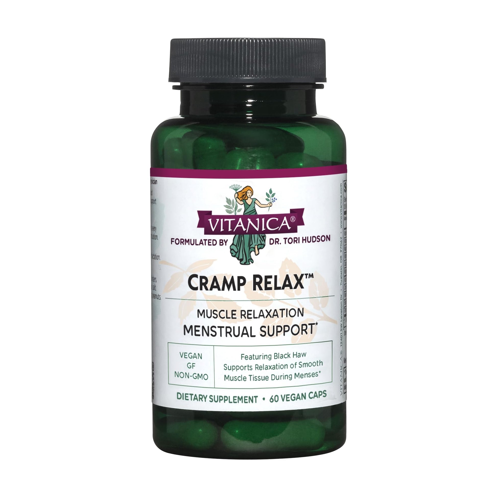 Vitanica Cramp Relax, Menstrual Support Capsule, 60 Count