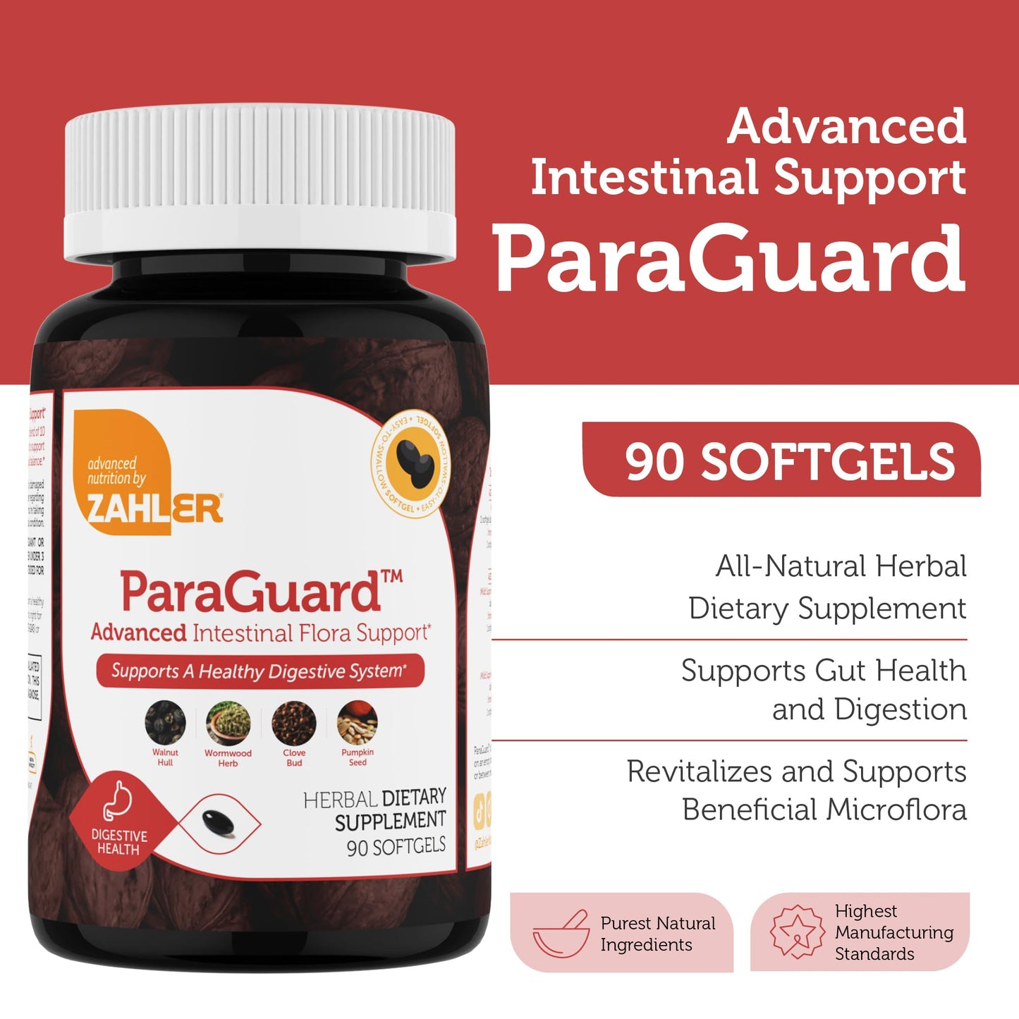 Zahler ParaGuard Cleanse Capsules 90 Count