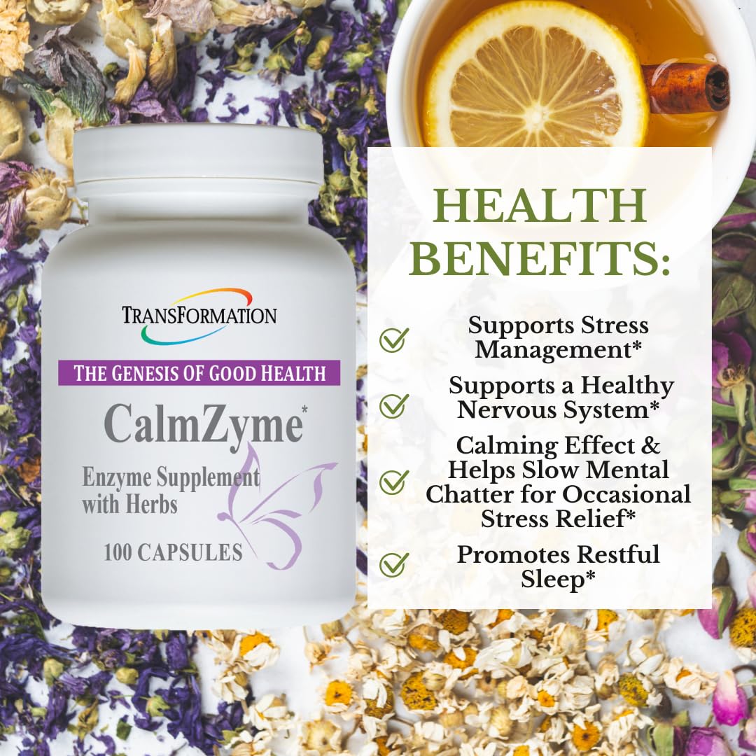 TRANSFORMATION The Genesis of Good Health Enzymes CalmZyme 100 Capsules
