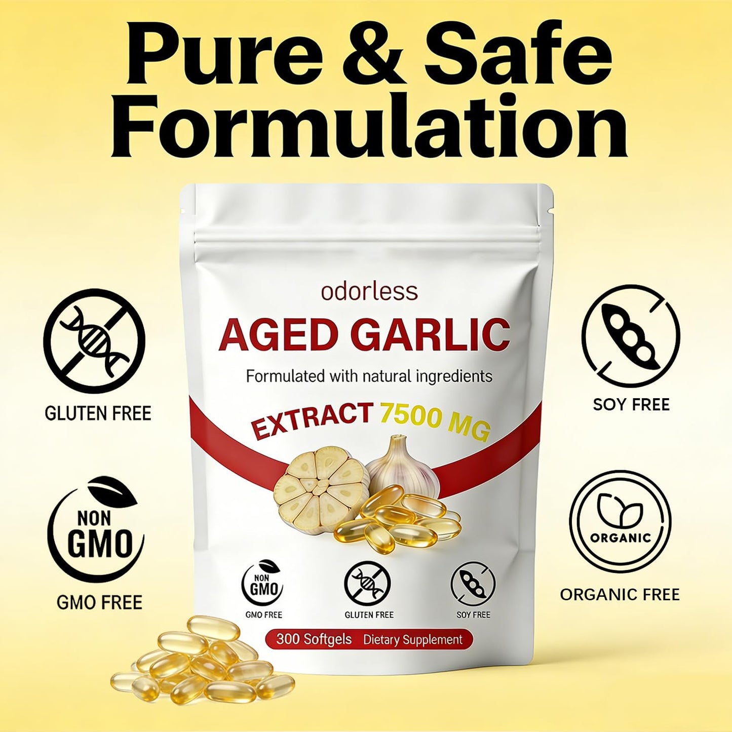 SERSANVE Aged Garlic Extract Softgels 300