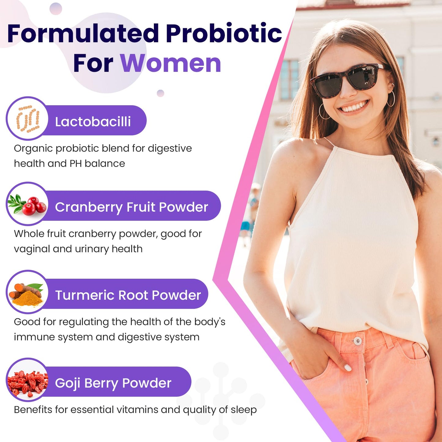 Keptrohy Vaginal Probiotics for Women Capsule 60 Count, 300 Billion CFUs, 12 Strains