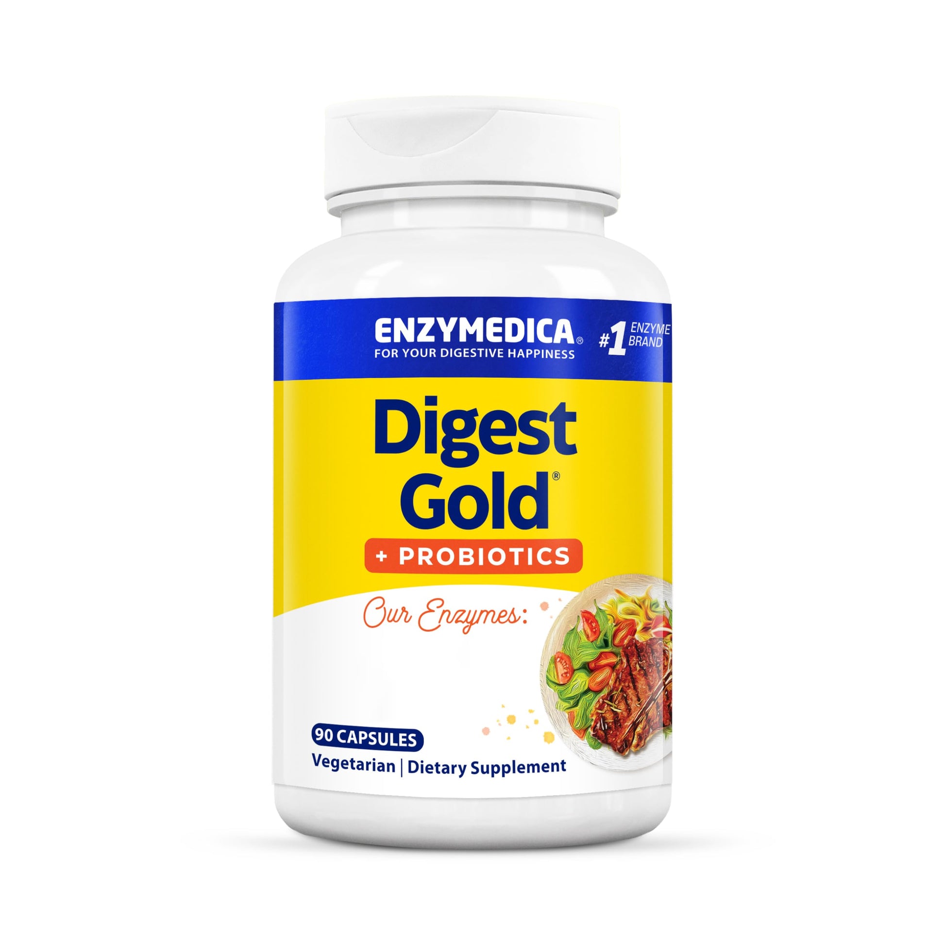 Enzymedica Probiotics Digest Gold Plus Capsules 90 Count