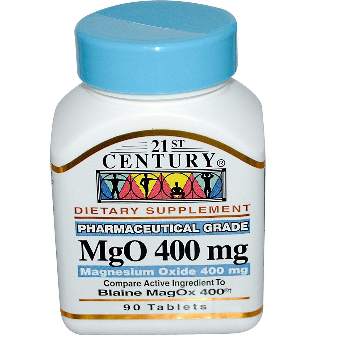 21st Century MgO 400 mg Tablets, 180 Count