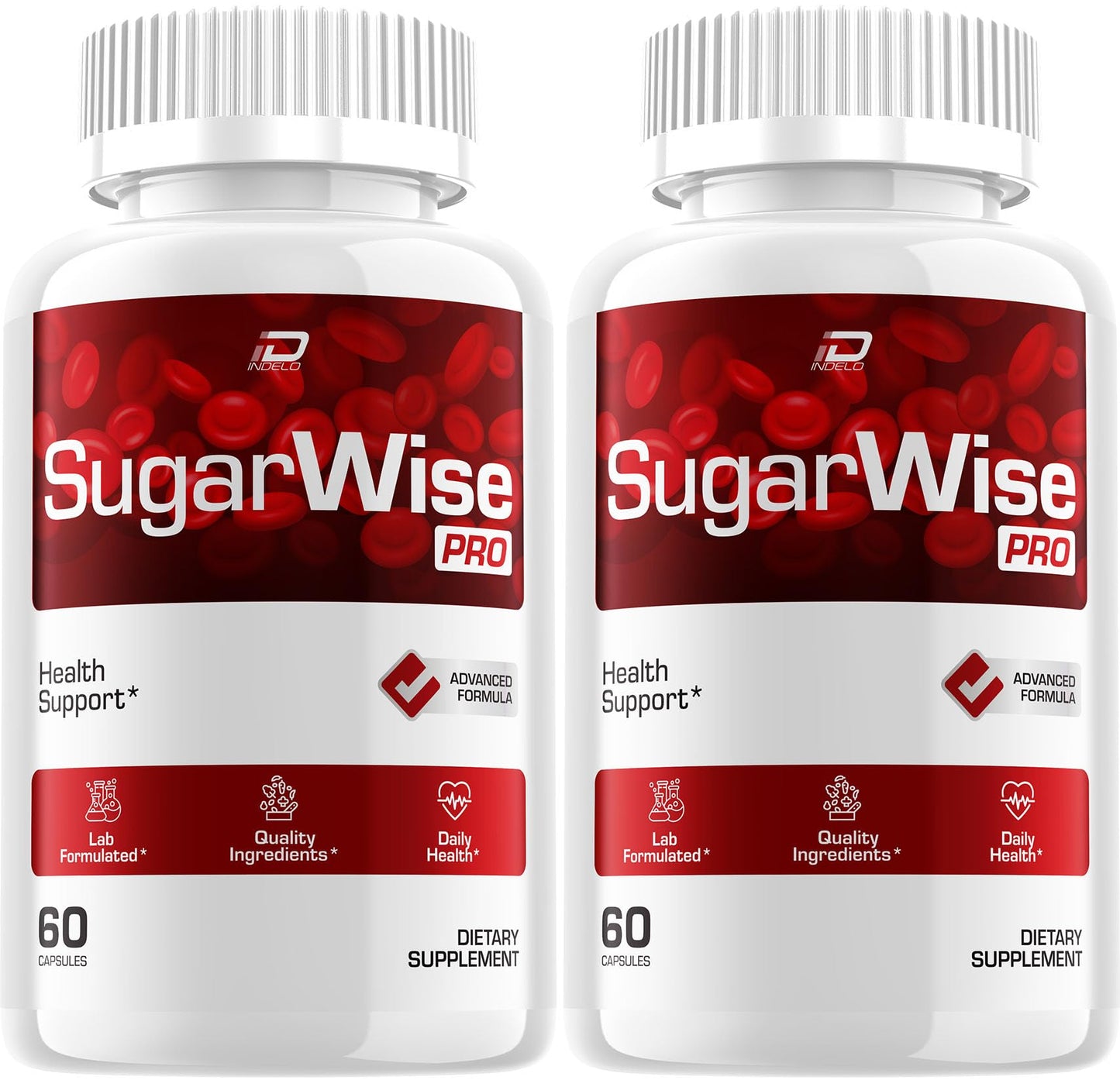 Indelo SugarWise Pro Natural Blend Daily Health Vitamins Supplement Capsules, 120 Capsules