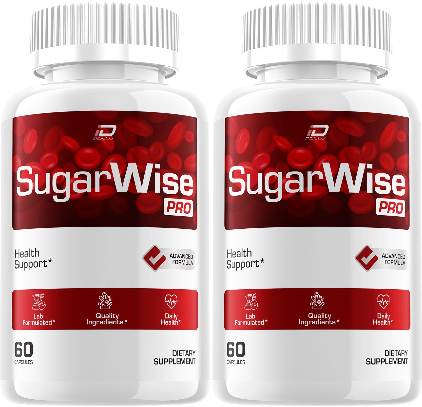 Indelo SugarWise Pro Natural Blend Daily Health Vitamins Supplement Capsules, 120 Capsules