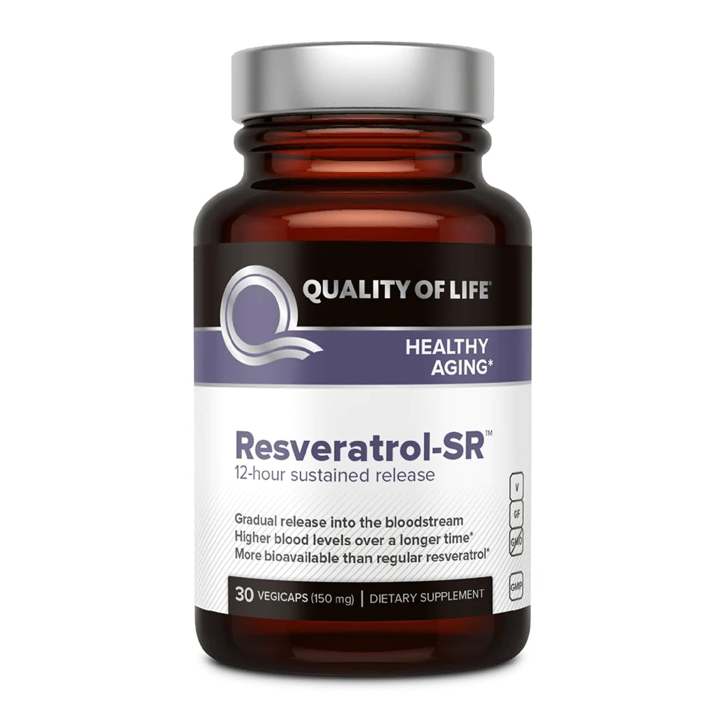Quality of Life Resveratrol SR Capsules 30