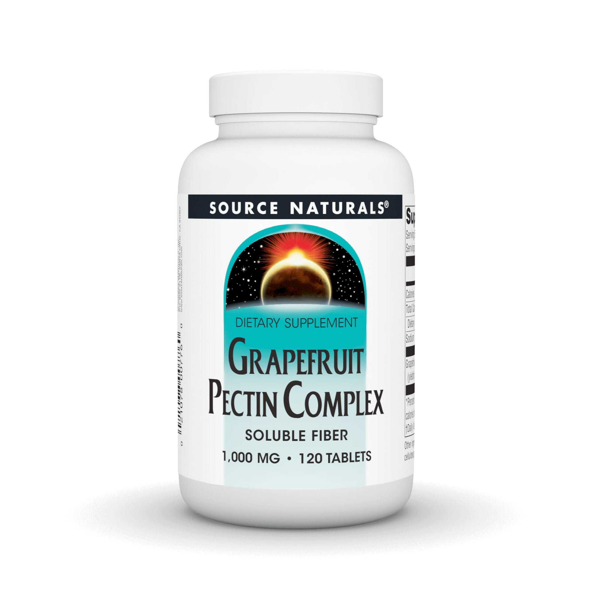 Source Naturals Grapefruit Pectin Complex 1000 mg Tablets, 120 Count