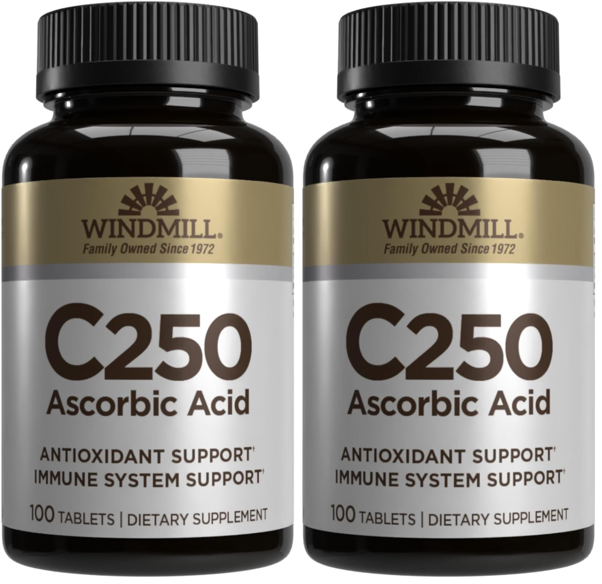 Windmill Vitamin C Tablets 250 mg, 200 Count