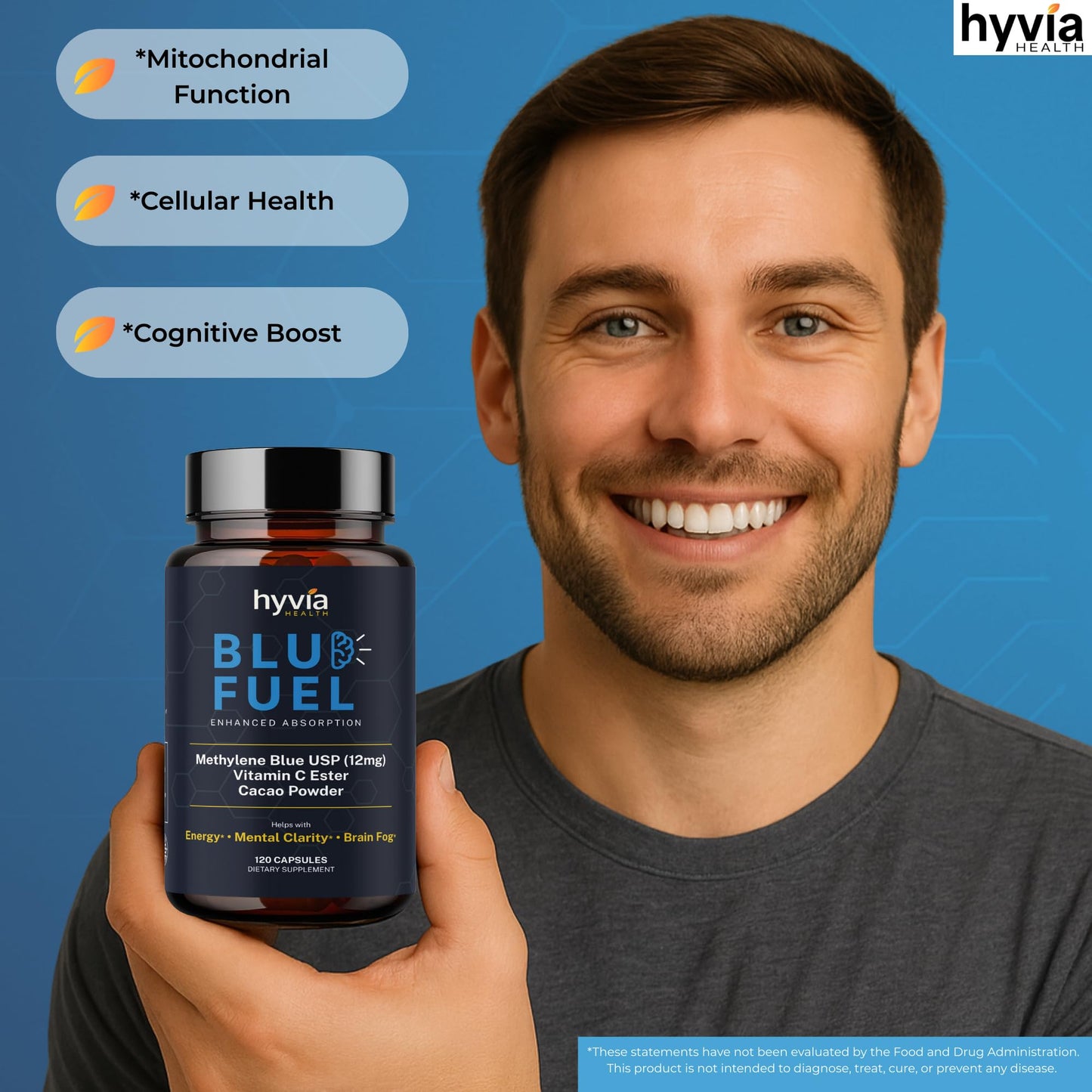 Hyvia Health Methylene Blue Capsules 120 Count