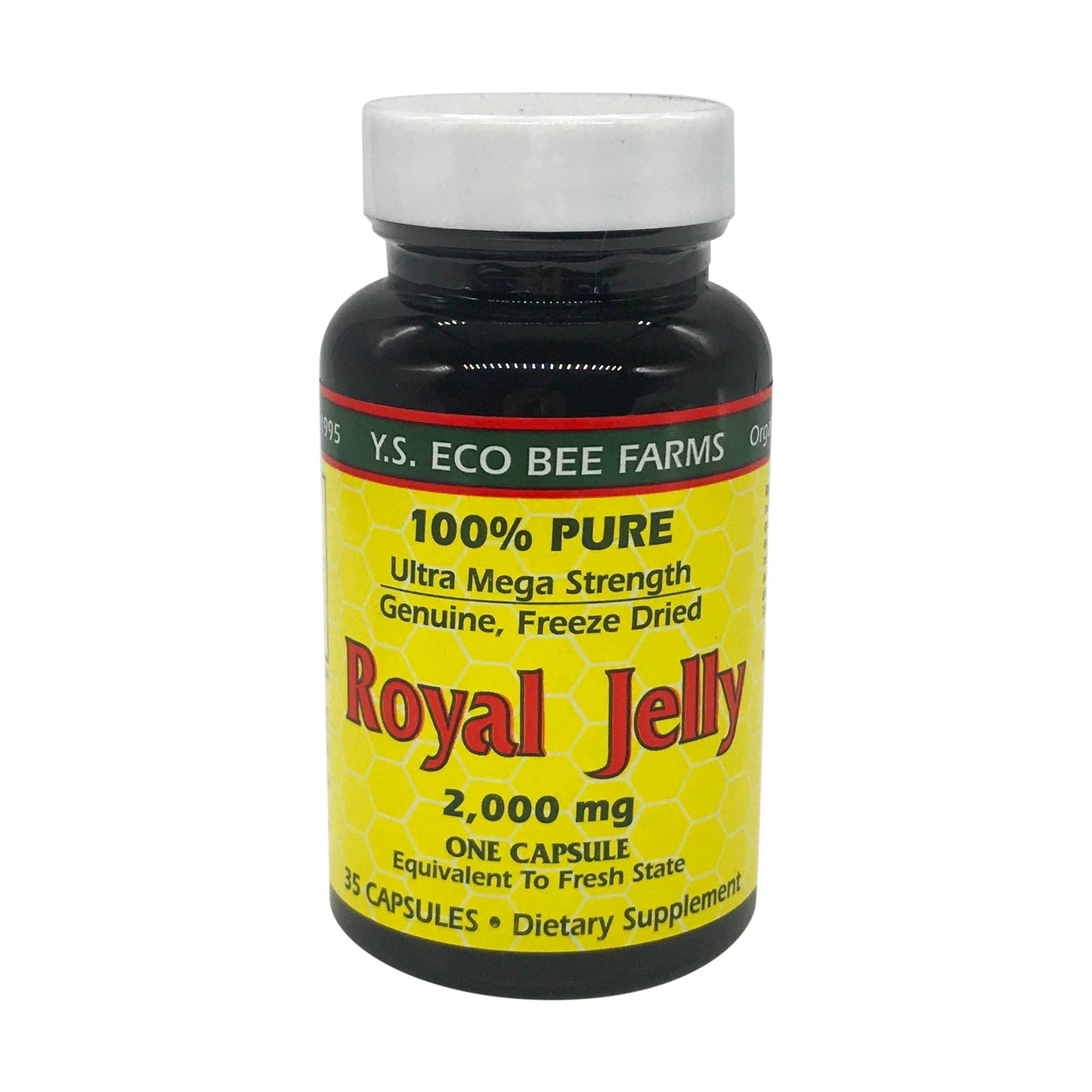 YS Organic Pure Royal Jelly Capsules 35 Count