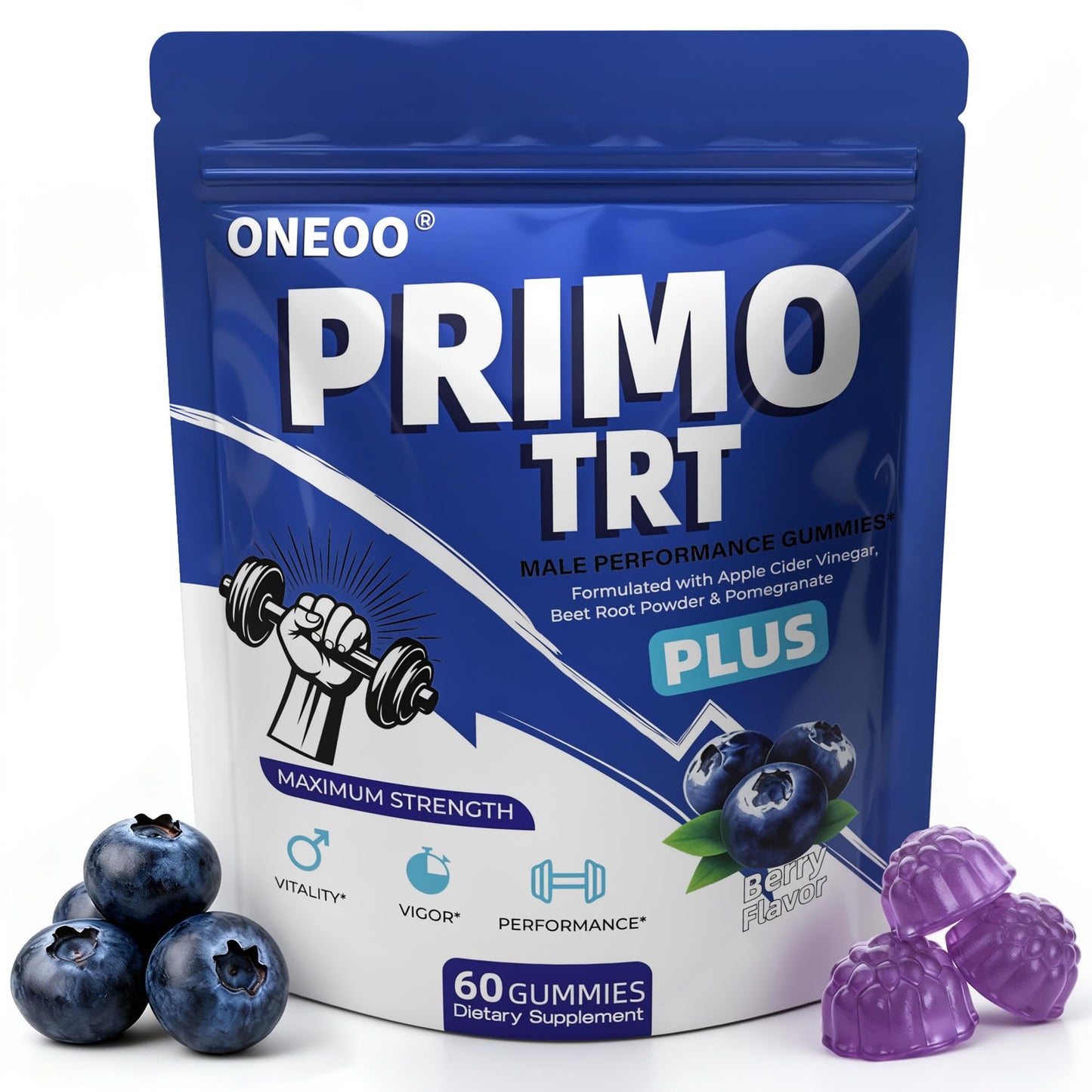 Oneoo Primo TRT Gummies Gummy 60 Count