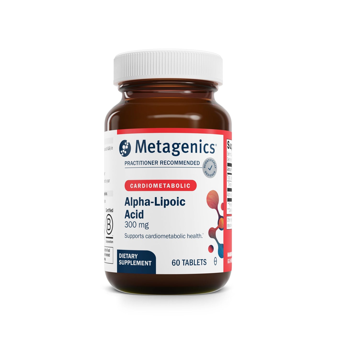 Metagenics Alpha-Lipoic Acid 300 mg Metabolism & Antioxidant Support for Tissue, Brain & Heart Health, 60 Tablets
