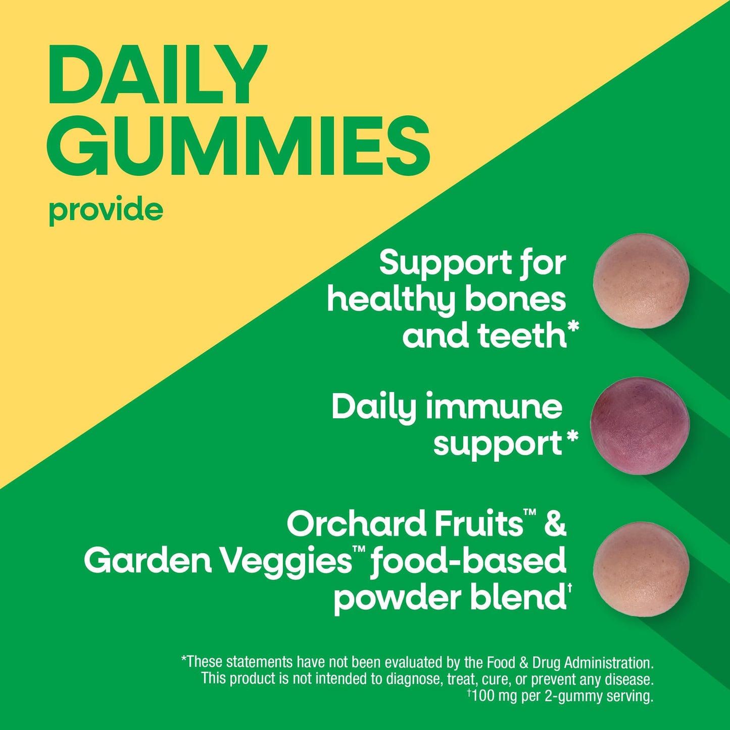Nature's Way Alive! Chewable Calcium Gummies with Vitamin D3, 180 Gummies