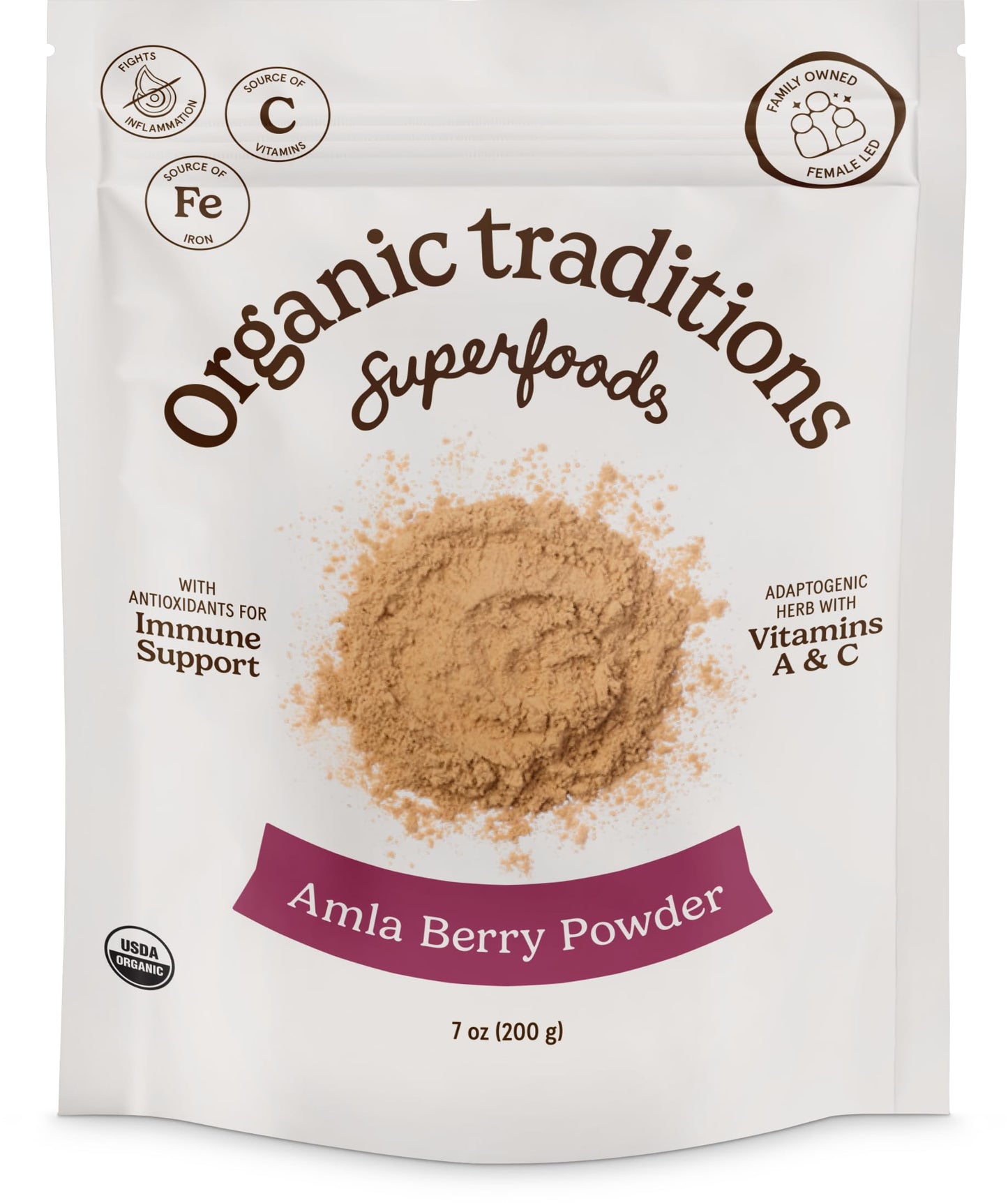 Organic Traditions Amla Powder 7 oz Powder