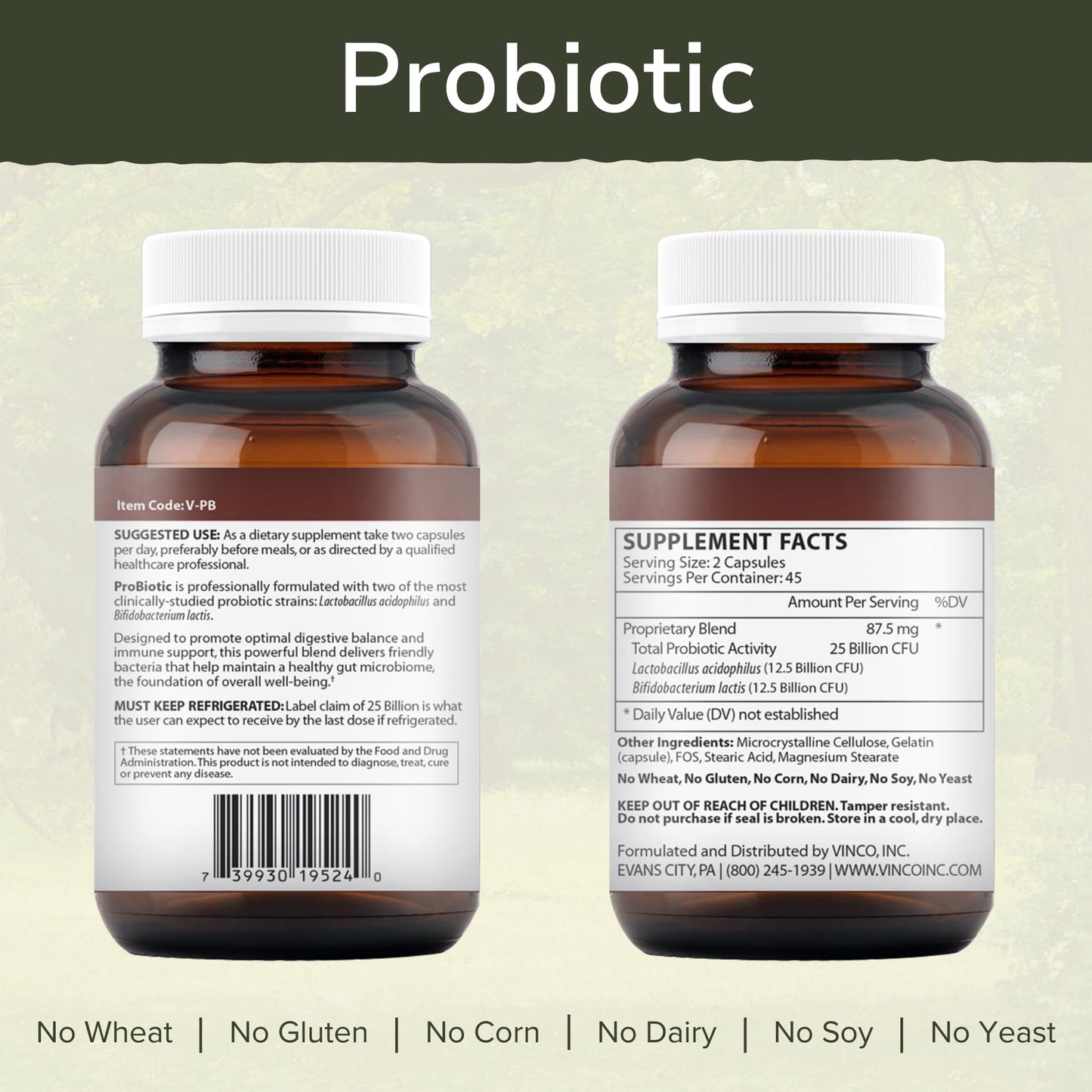 Vinco ProBiotic Daily Supplement 90 Capsules