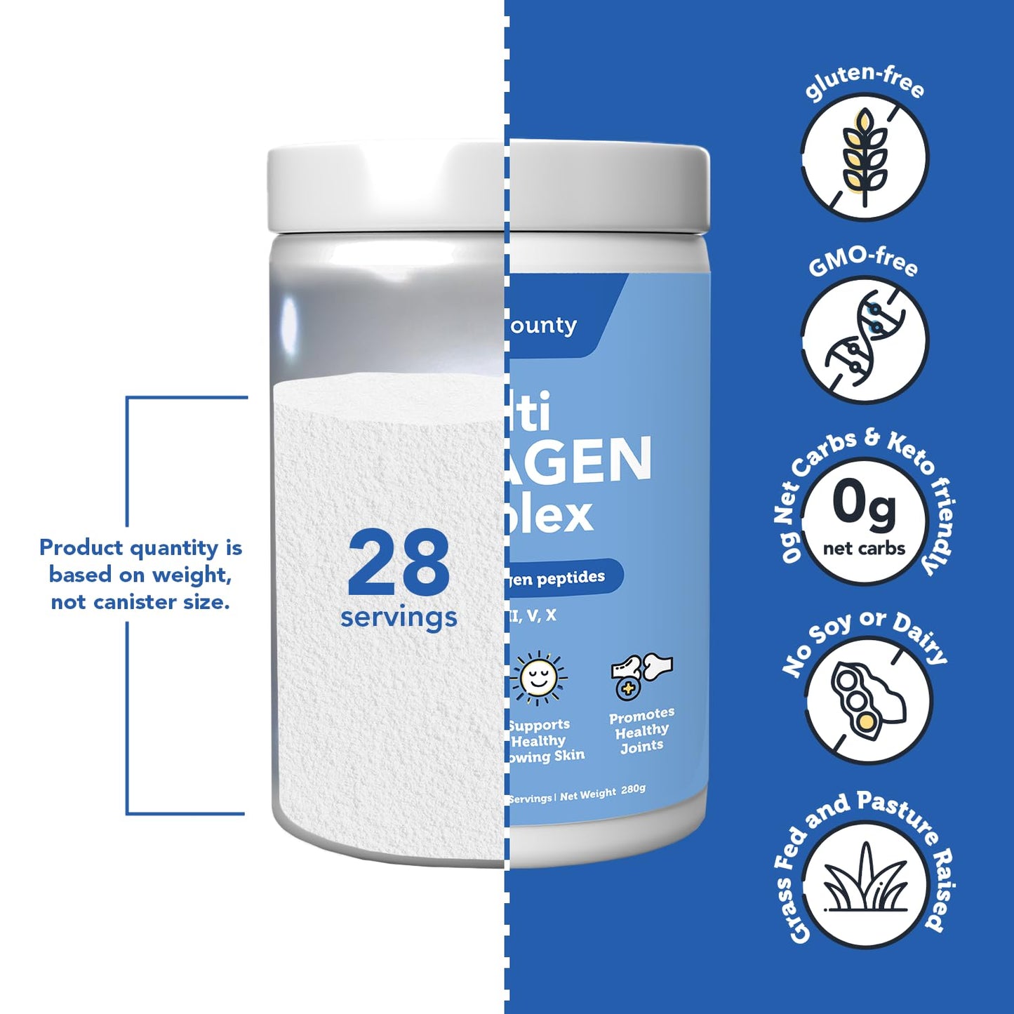Vitamin Bounty Multi Collagen Complex Powder 8.25 oz