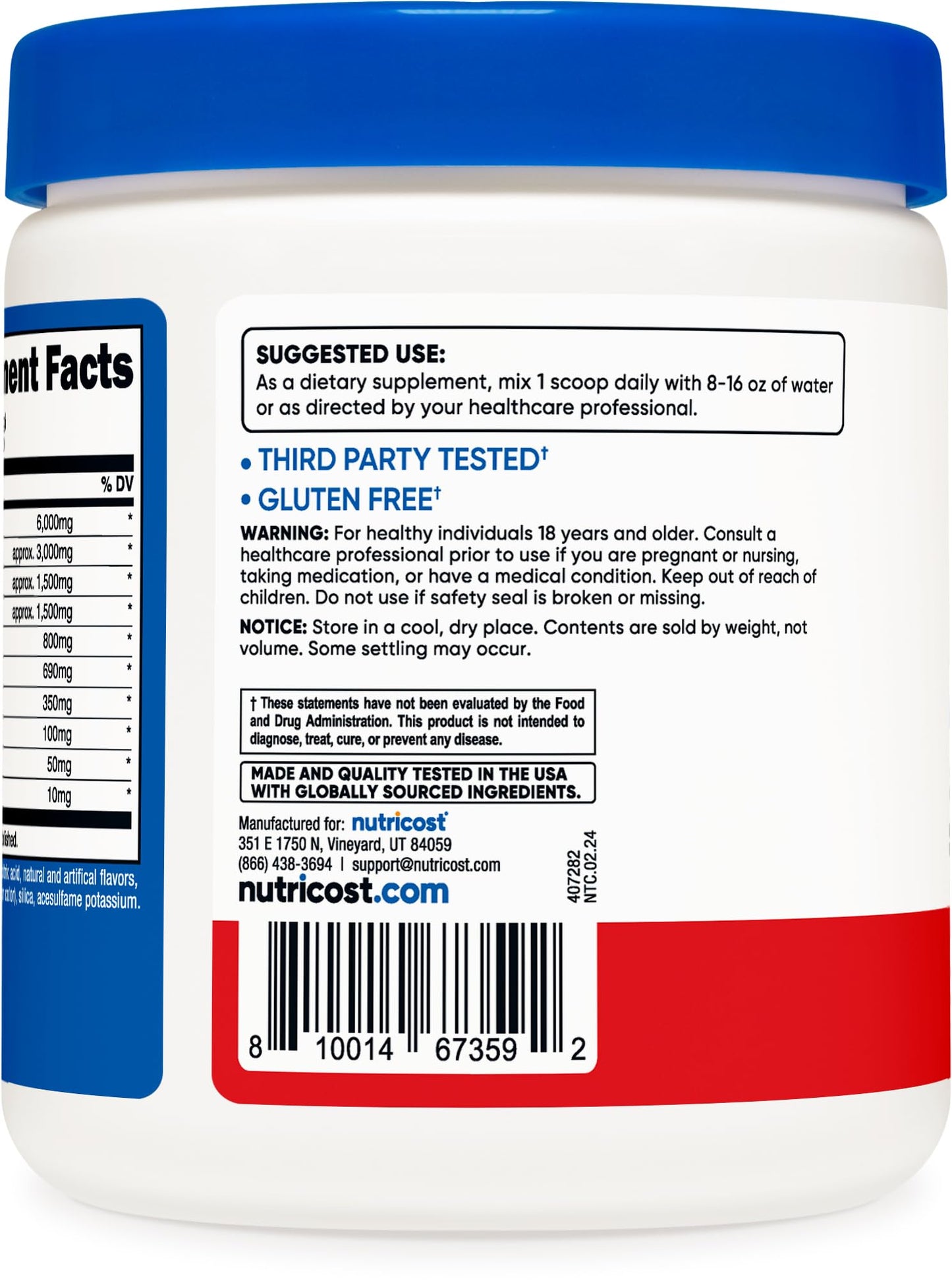 Nutricost EAA Powder 23.2 Oz
