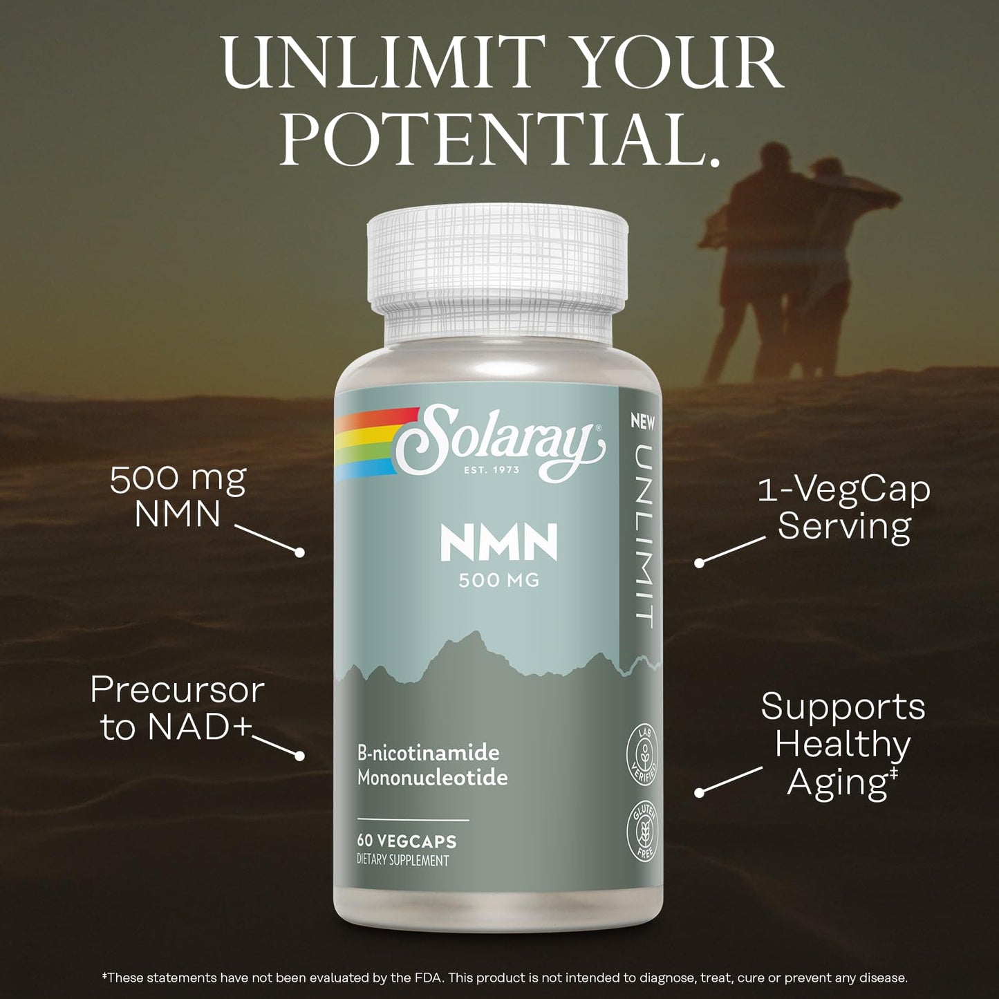 Solaray NMN 500 mg Capsule, 60 VegCaps