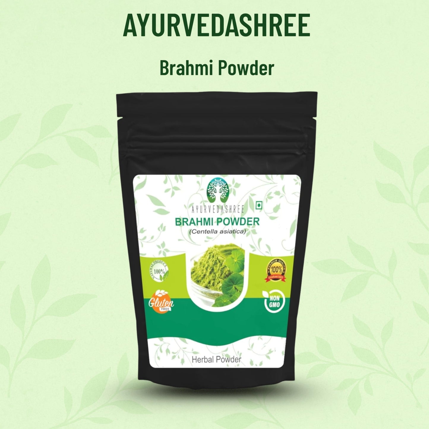 AYURVEDASHREE Centella asiatica Powder, 1.76 oz