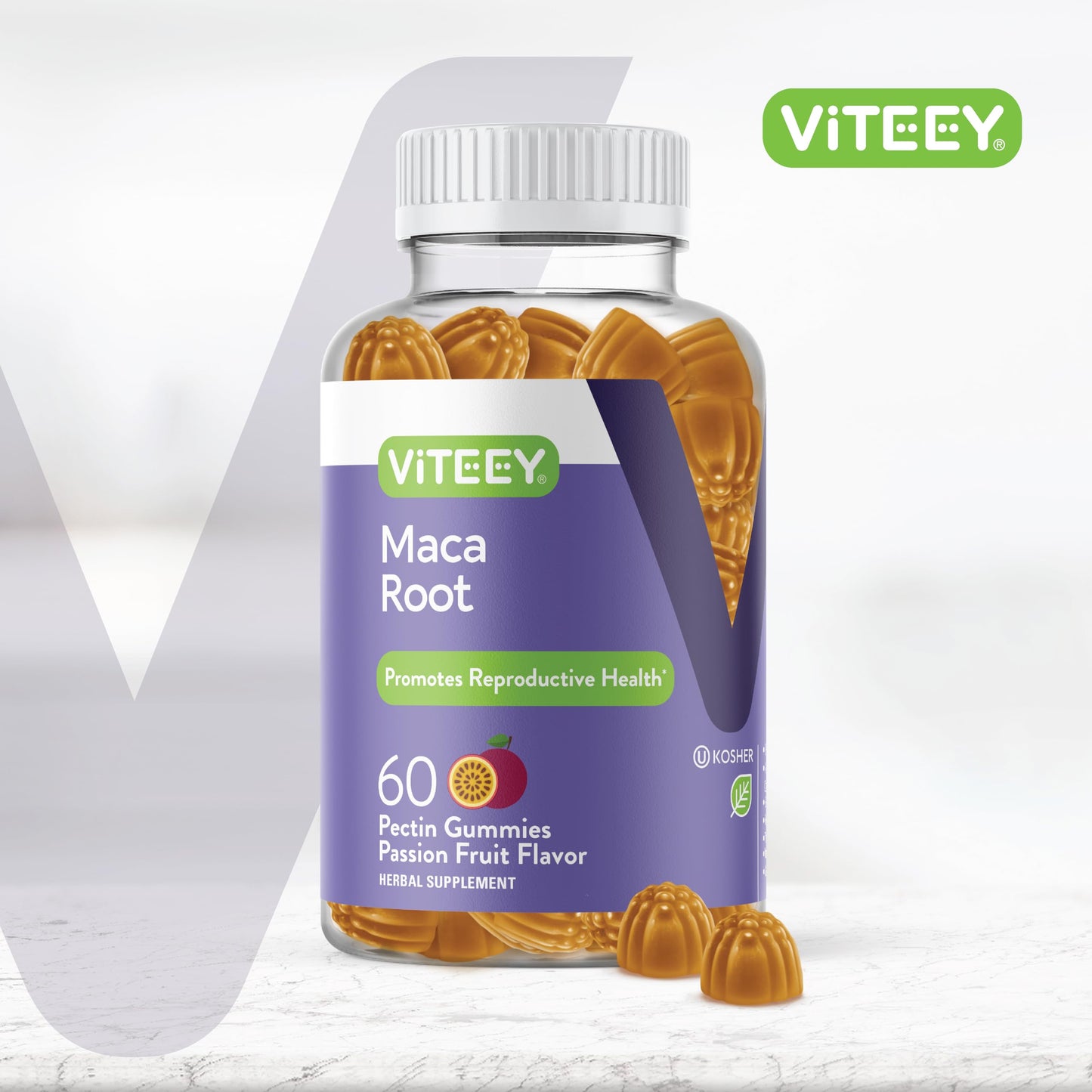 Viteey Black Maca Root Gummies 60 Count